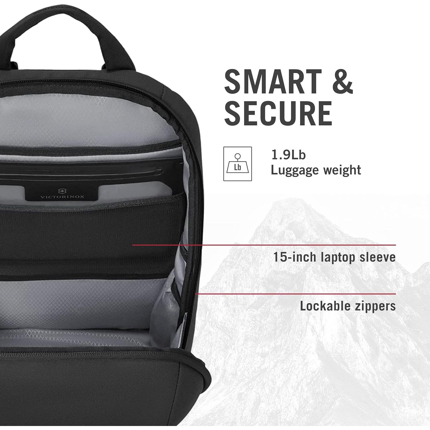 Mochila Urbana Touring 2.0 Victorinox para Laptop 17L Negra