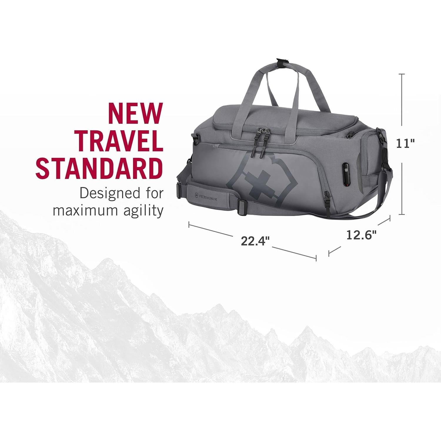 Bolso Duffel y Mochila Victorinox Touring 2.0 - 38L Gris Claro