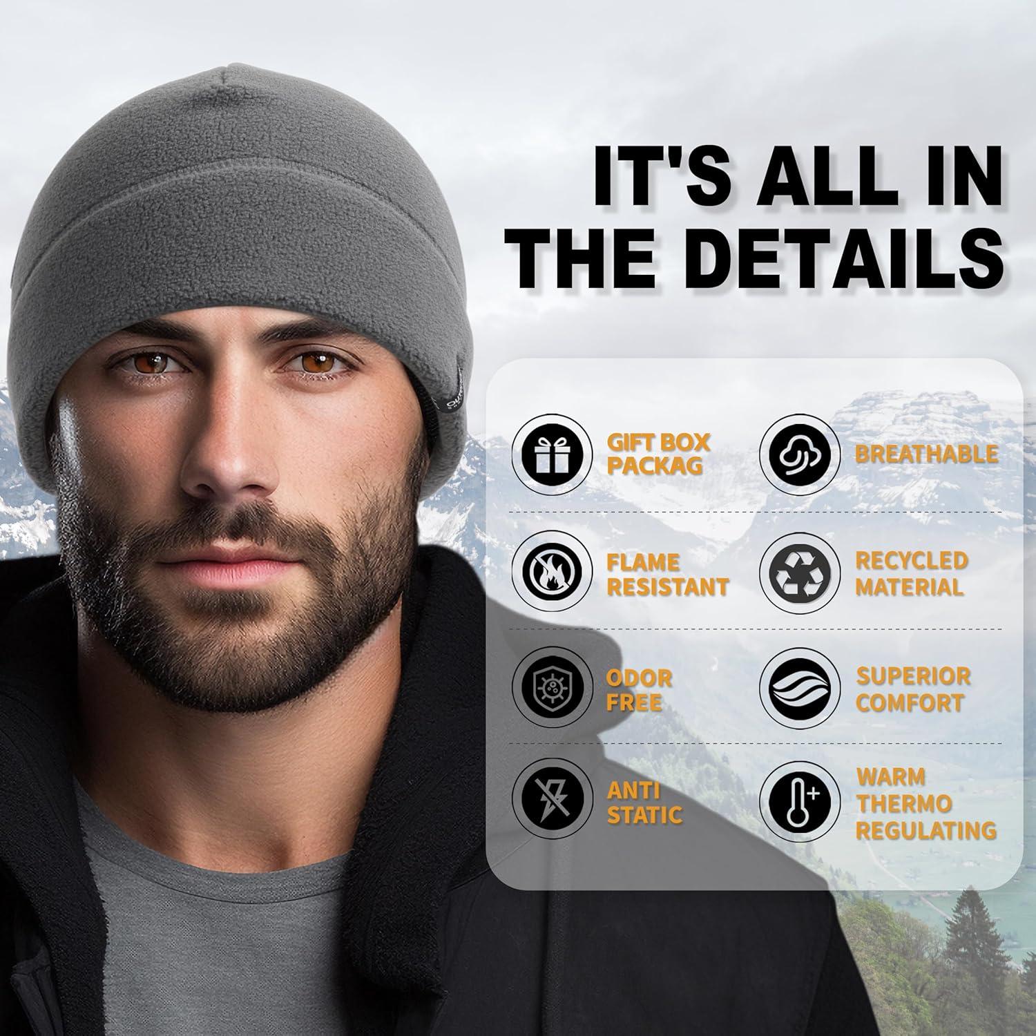Gorro Táctico de Forro Polar 2 Pcs - Invierno Cálido