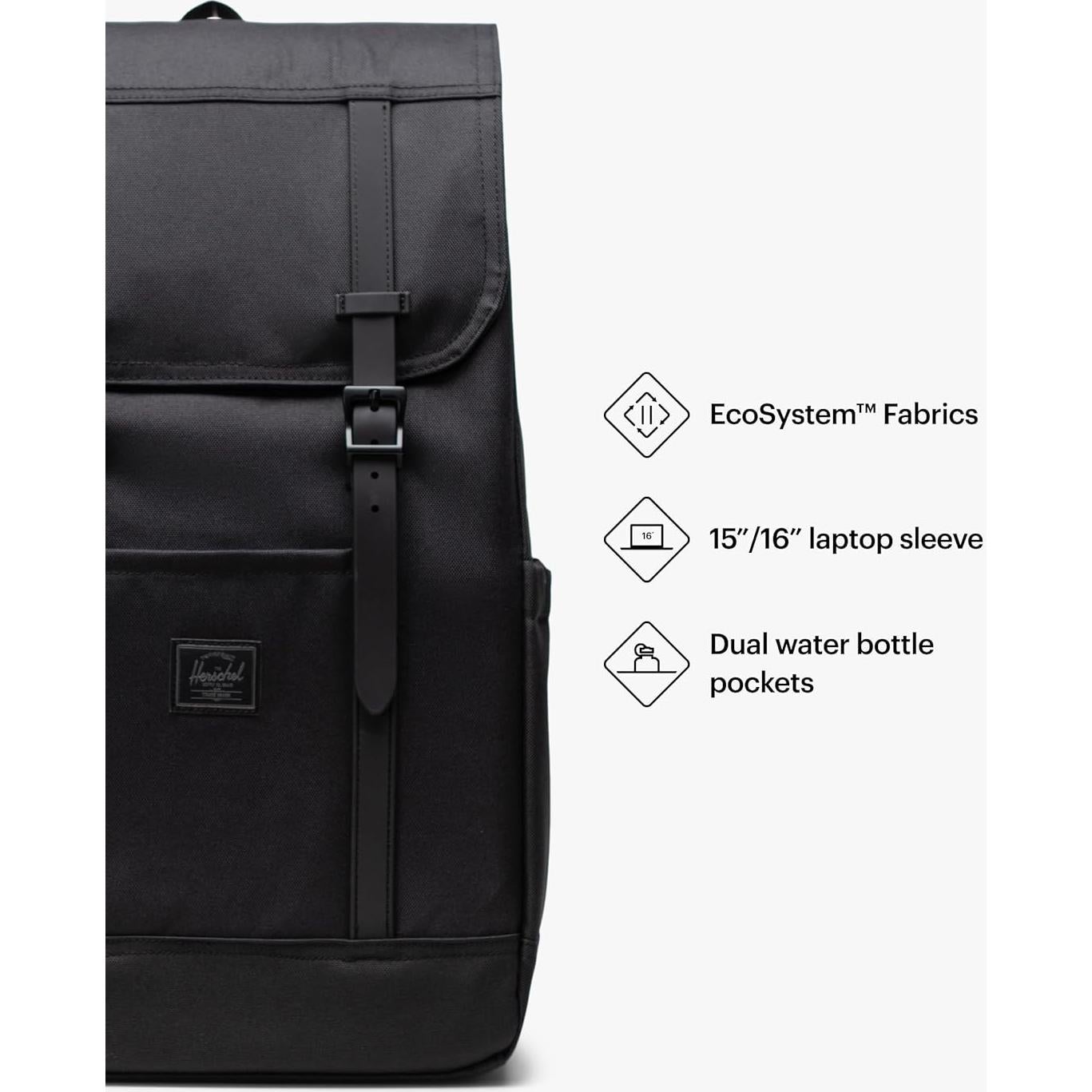 Mochila Herschel Retreat 23L Unisex con Acolchado para Laptop