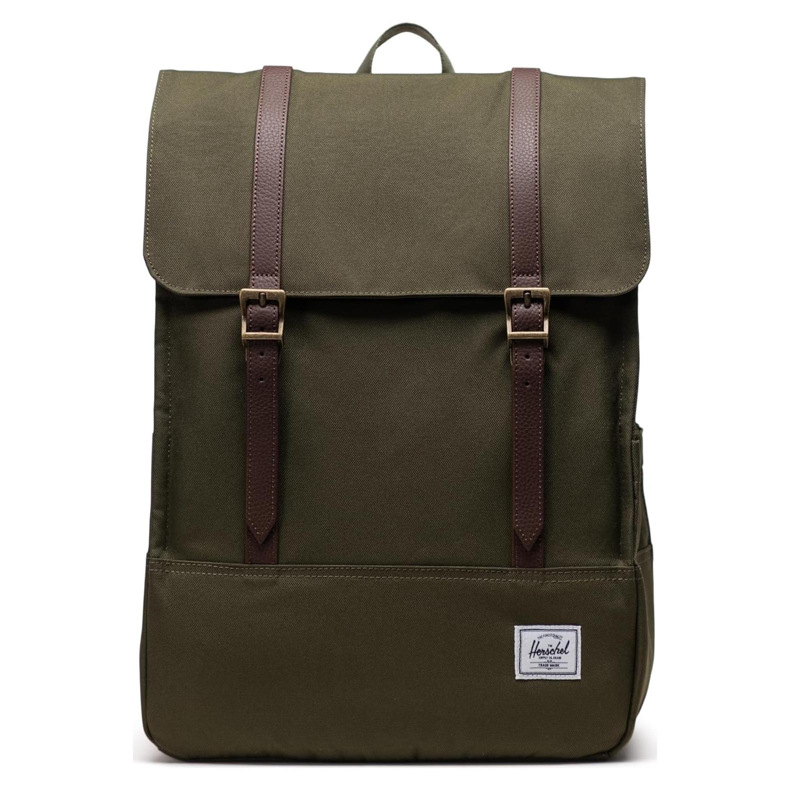Mochila Unisex Herschel Survey Verde 20L para Laptop 15"