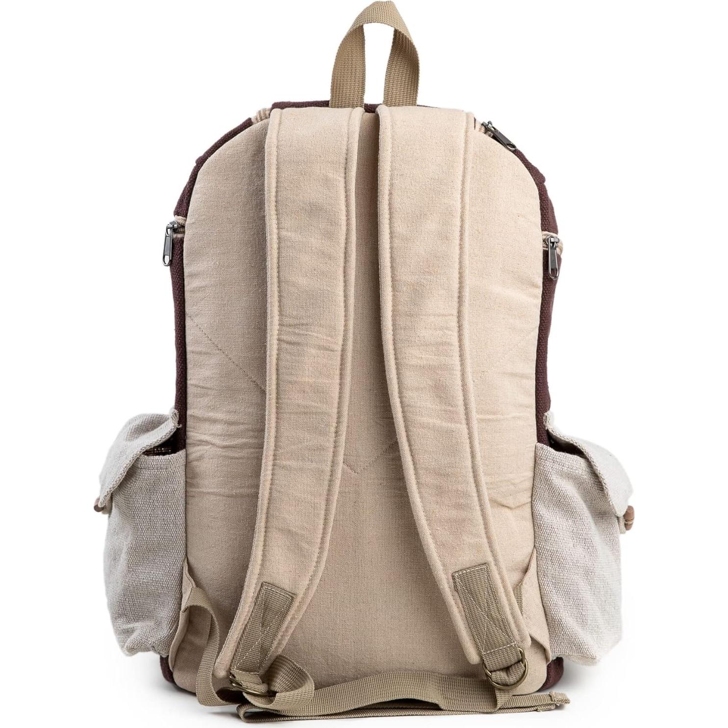 Mochila de Cañamo Ecológica Unisex 30L Freakmandu - 8 Bolsillos