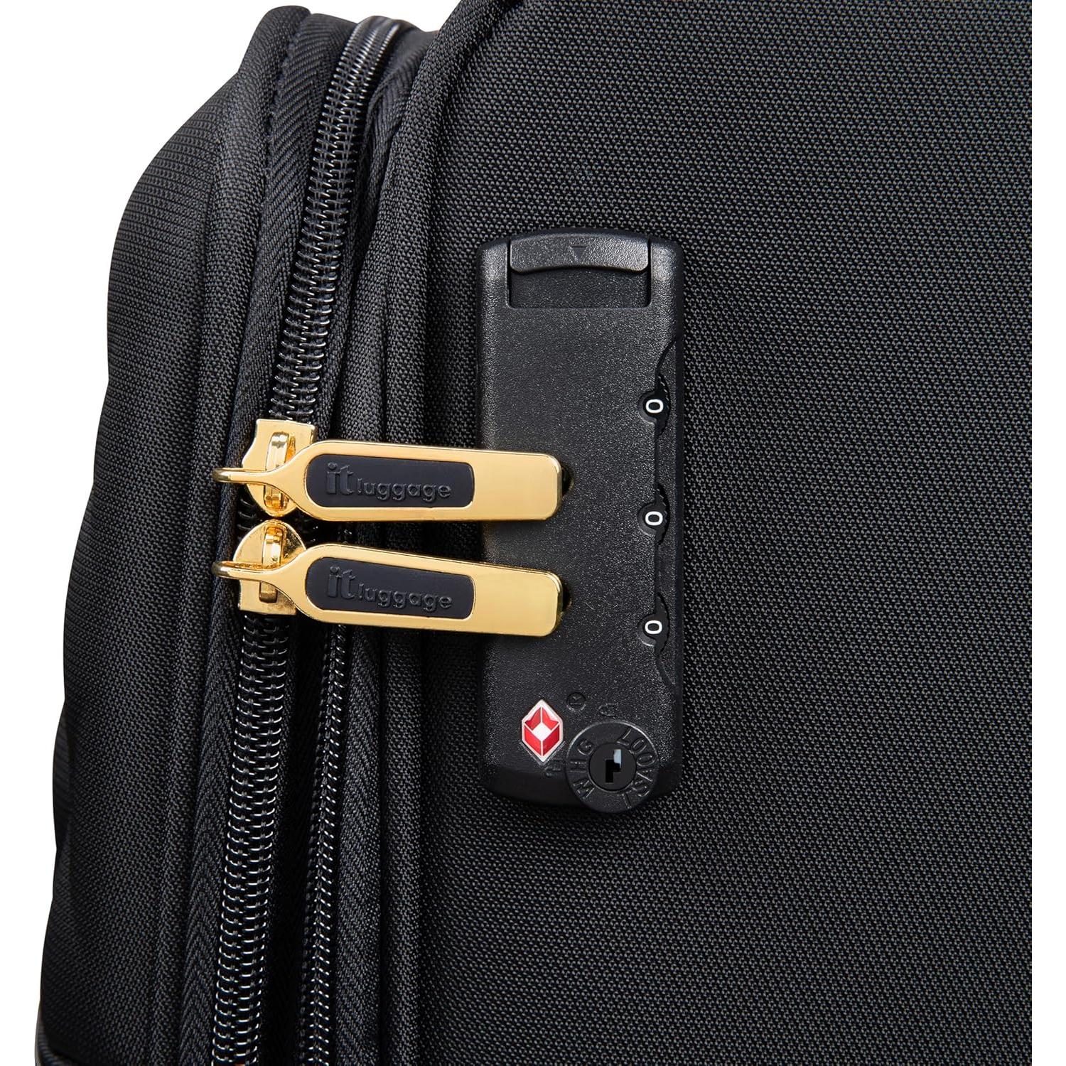 Maleta de Mano Expandible It Luggage Glimmering 56 cm Negra