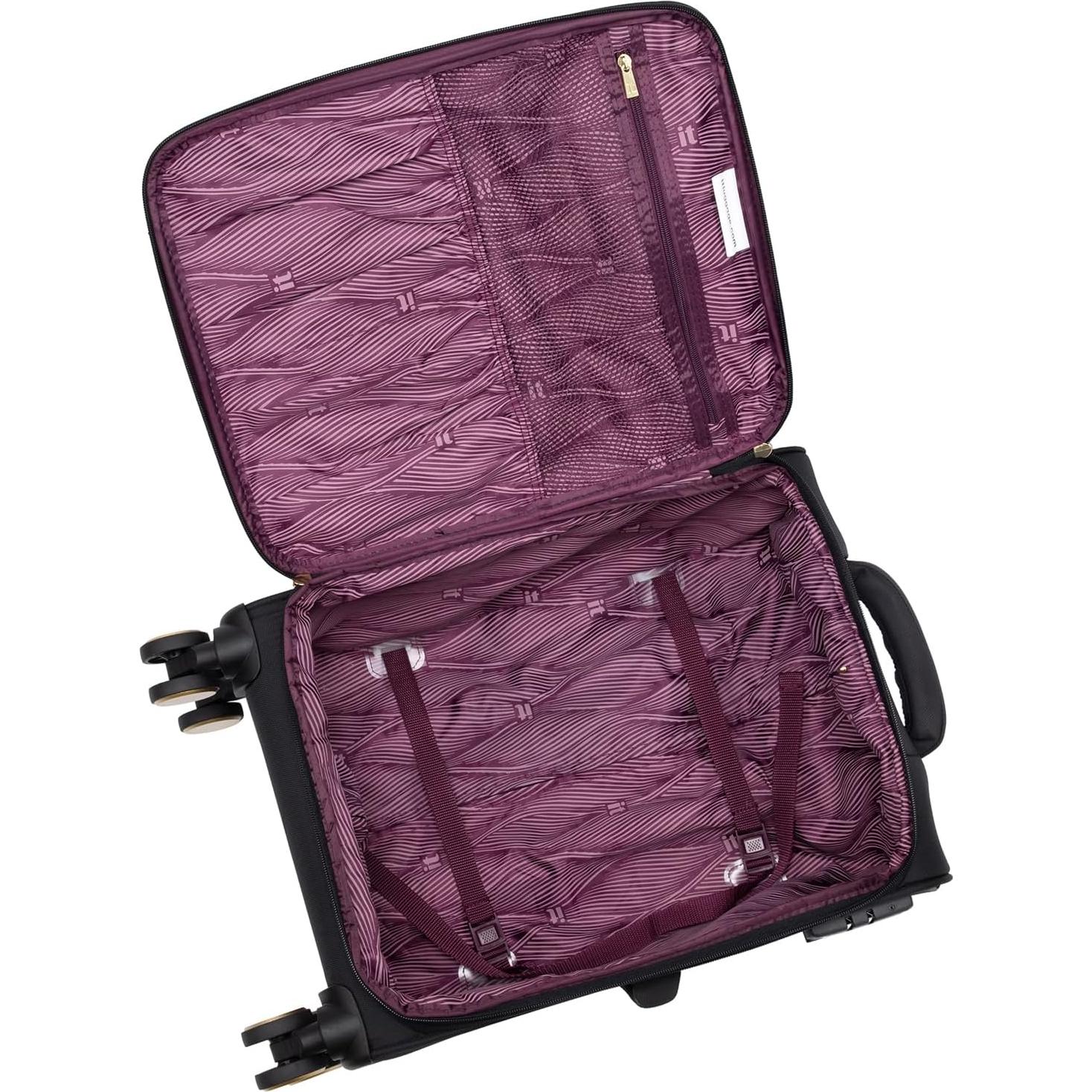 Maleta de Mano Expandible It Luggage Glimmering 56 cm Negra
