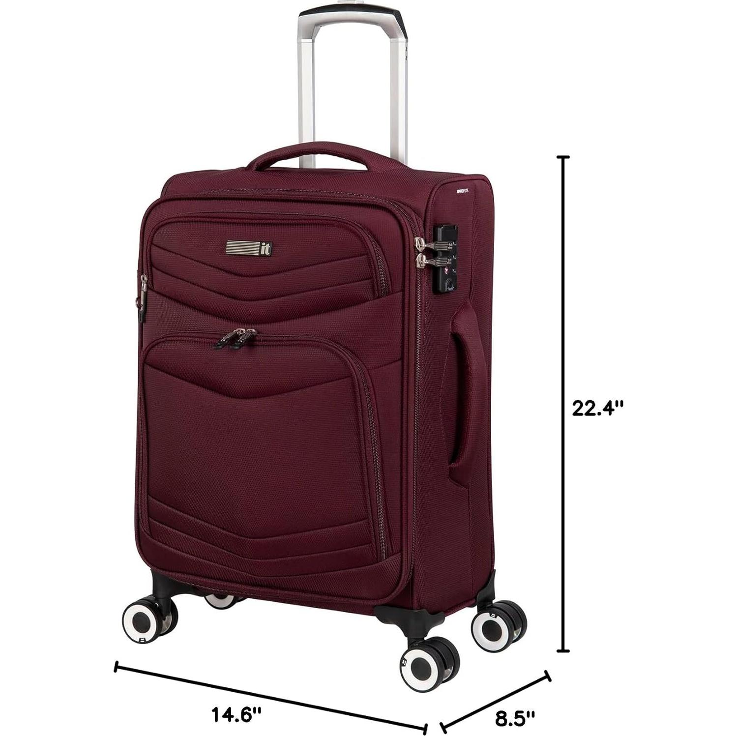 Maleta de Mano Expandible IT Luggage Intrepid 22" Roja