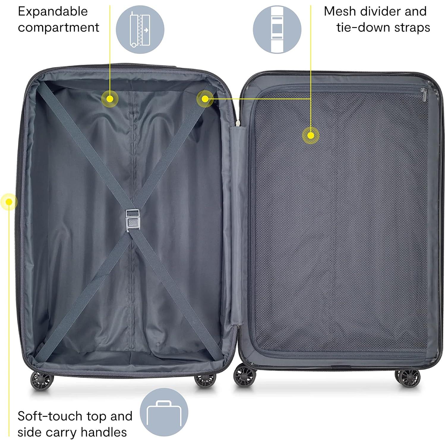 Juego de 3 Maletas Delsey Helium Aero Rojo Ladrillo 254L