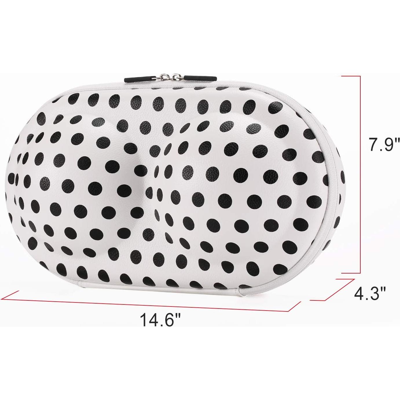 Bolsa de Viaje para Sujetadores Braiou Premium Punto Negro 36.4x20cm