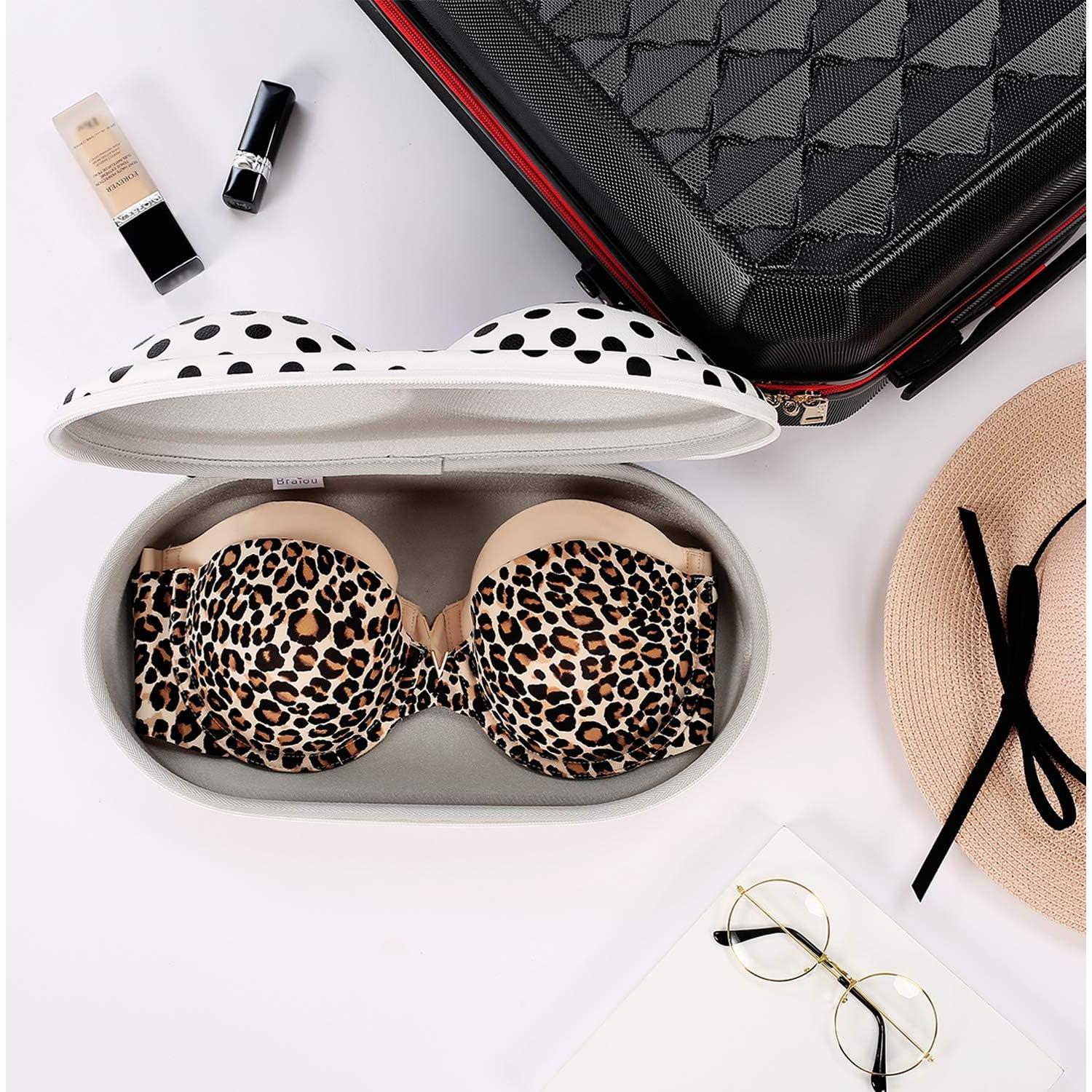 Bolsa de Viaje para Sujetadores Braiou Premium Punto Negro 36.4x20cm