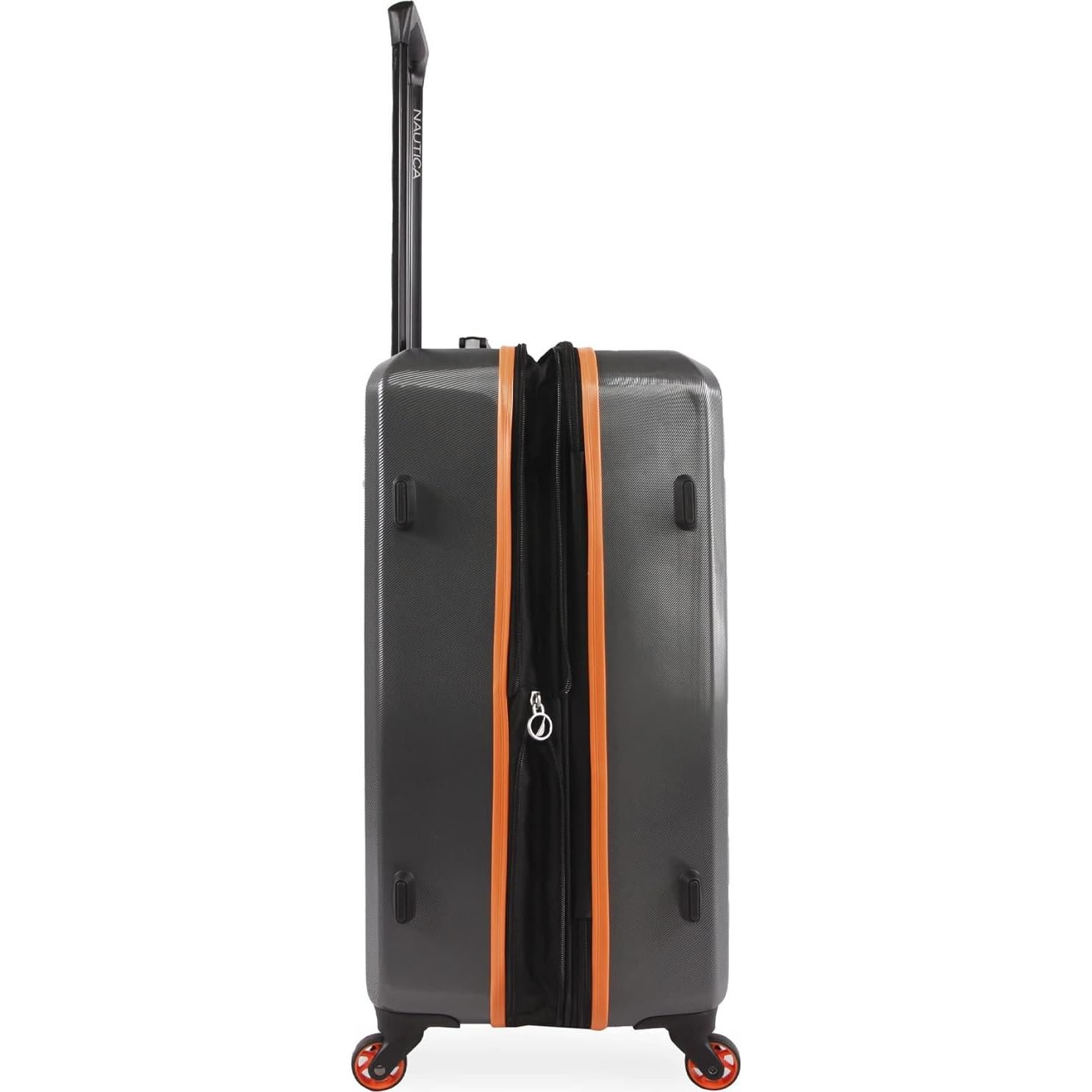 Conjunto de Equipaje Duro Nautica Roadie 3 Piezas Gris/Naranja