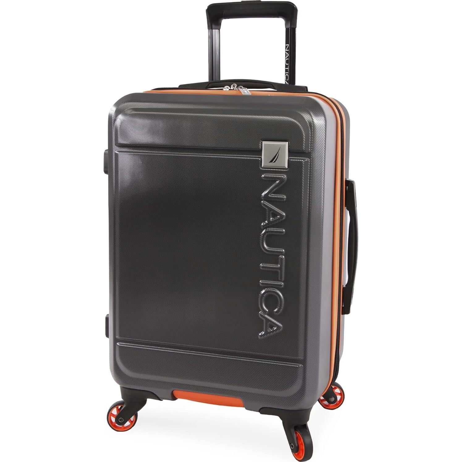 Conjunto de Equipaje Duro Nautica Roadie 3 Piezas Gris/Naranja