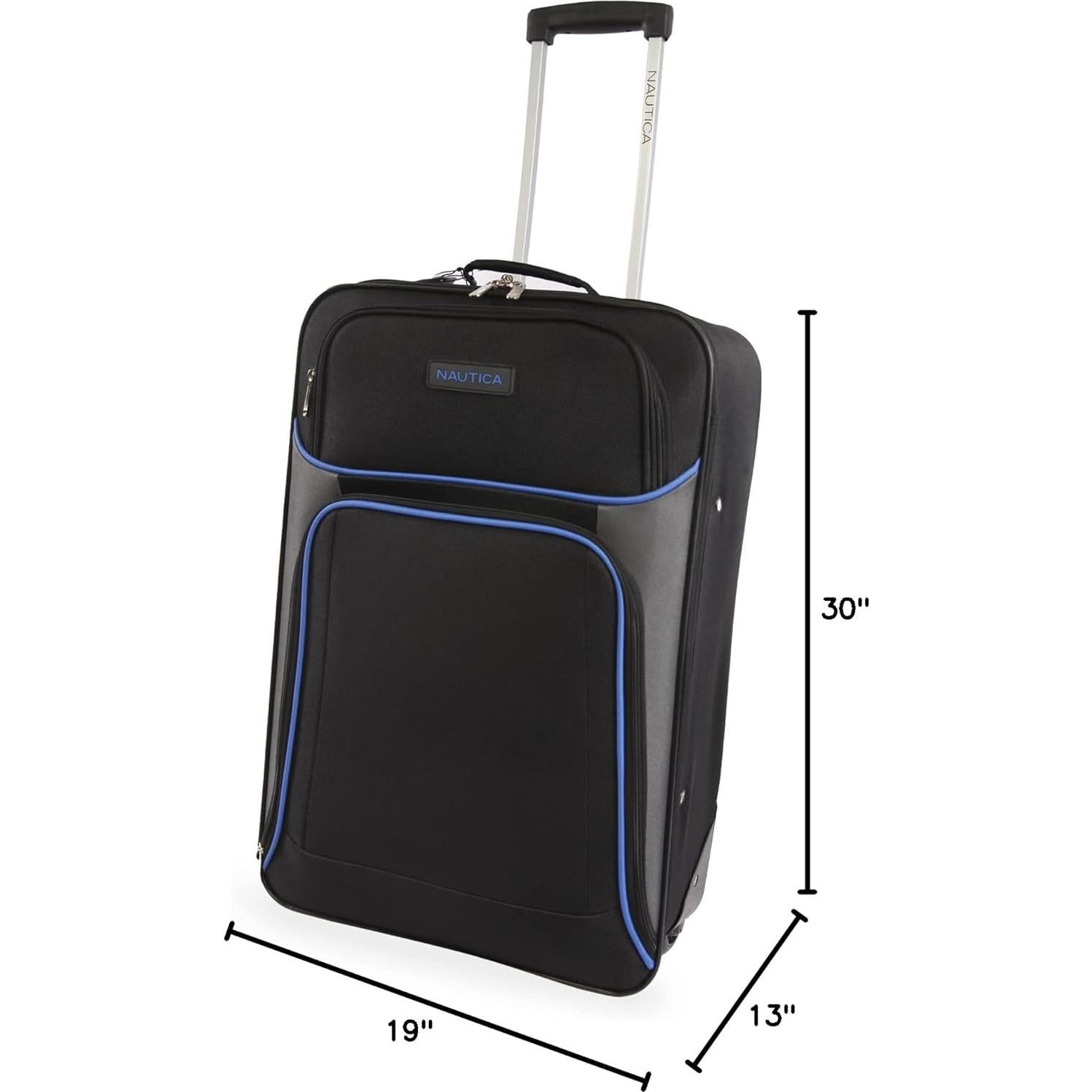 Set de Equipaje de 4 Piezas Nautica Seascape Negro/Azul