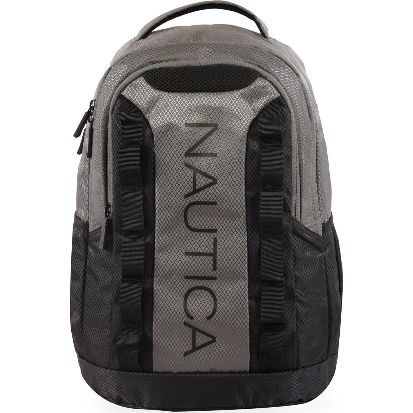 Mochila Nautica Admiral Gris/Negro con Compartimento para Laptop