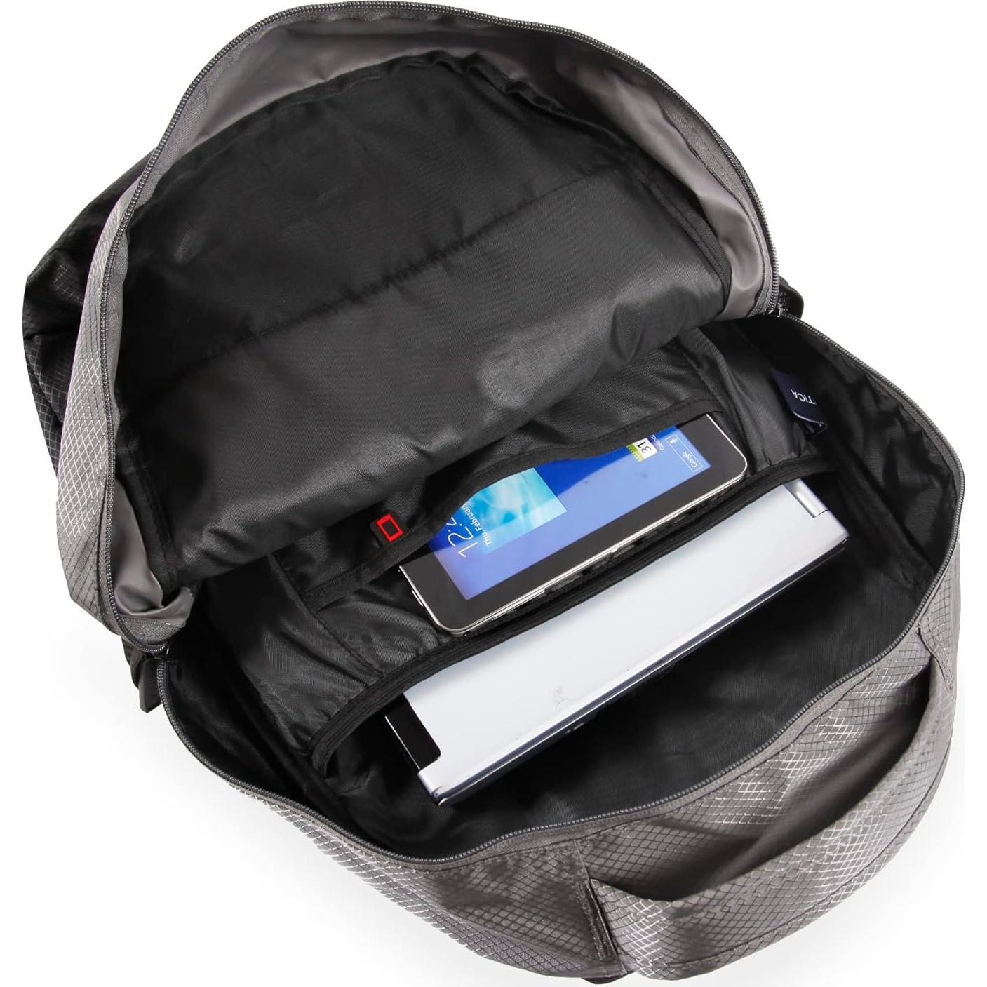 Mochila Nautica Admiral Gris/Negro con Compartimento para Laptop