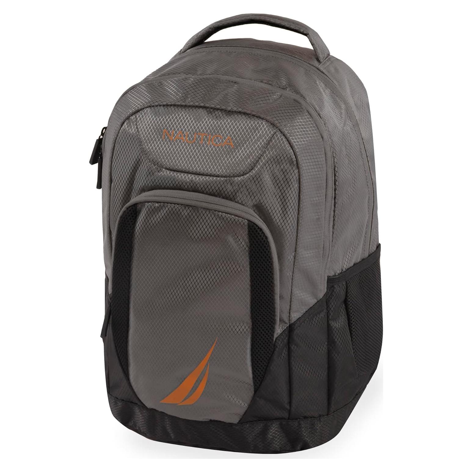 Mochila Nautica Sail Gris/Naranja 28.6L para Laptop