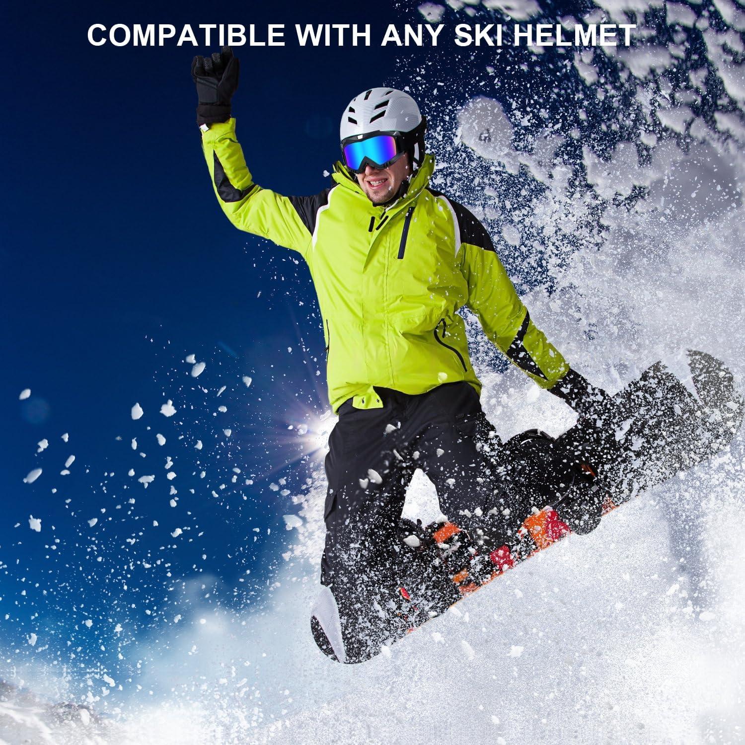 Gafas de Motocross y Esquí UV400 - Marco Negro