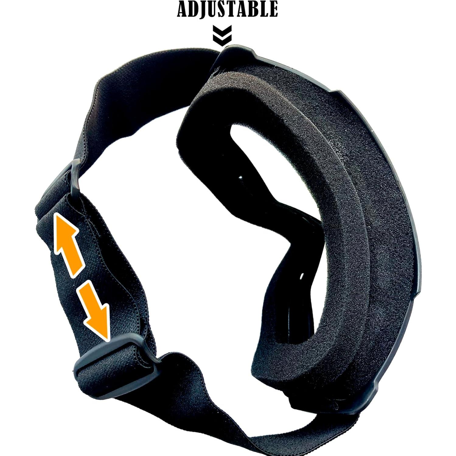 Gafas de Motocross y Esquí UV400 - Marco Negro