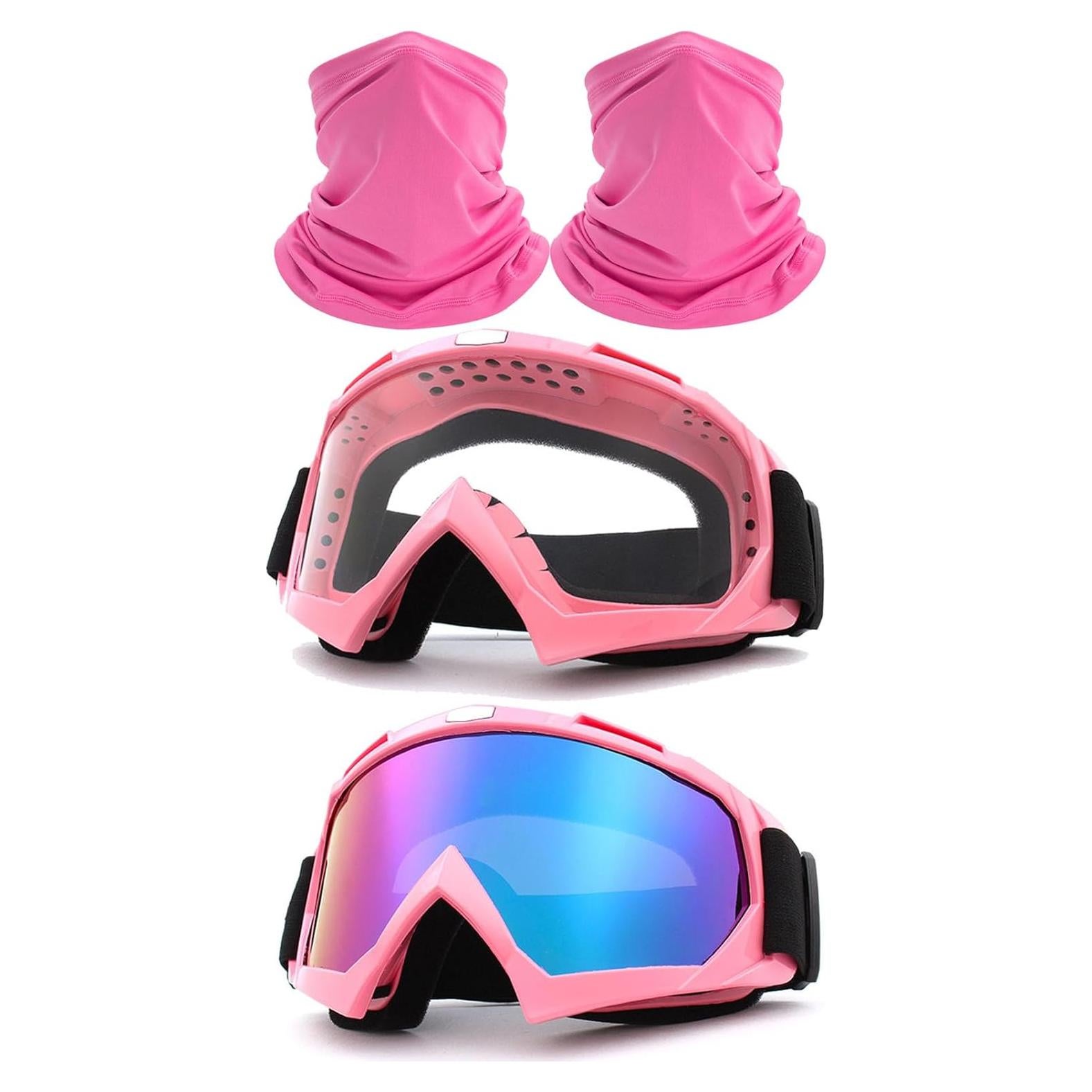 Gafas de Motocross Immoono 2 Pcs con Gaiter para Adultos