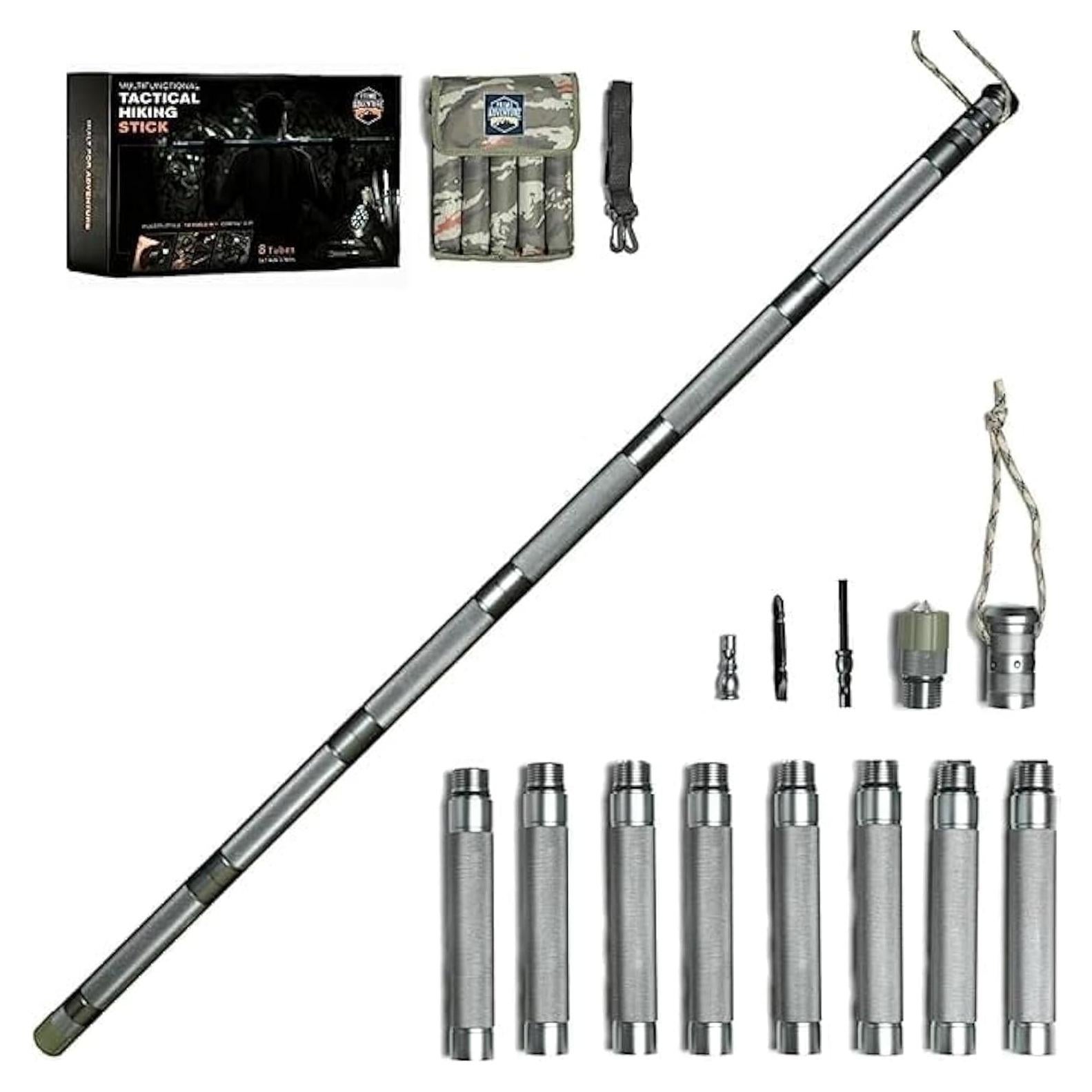 Bastón Táctico Plegable Prime Adventure G11 15 en 1 139 cm