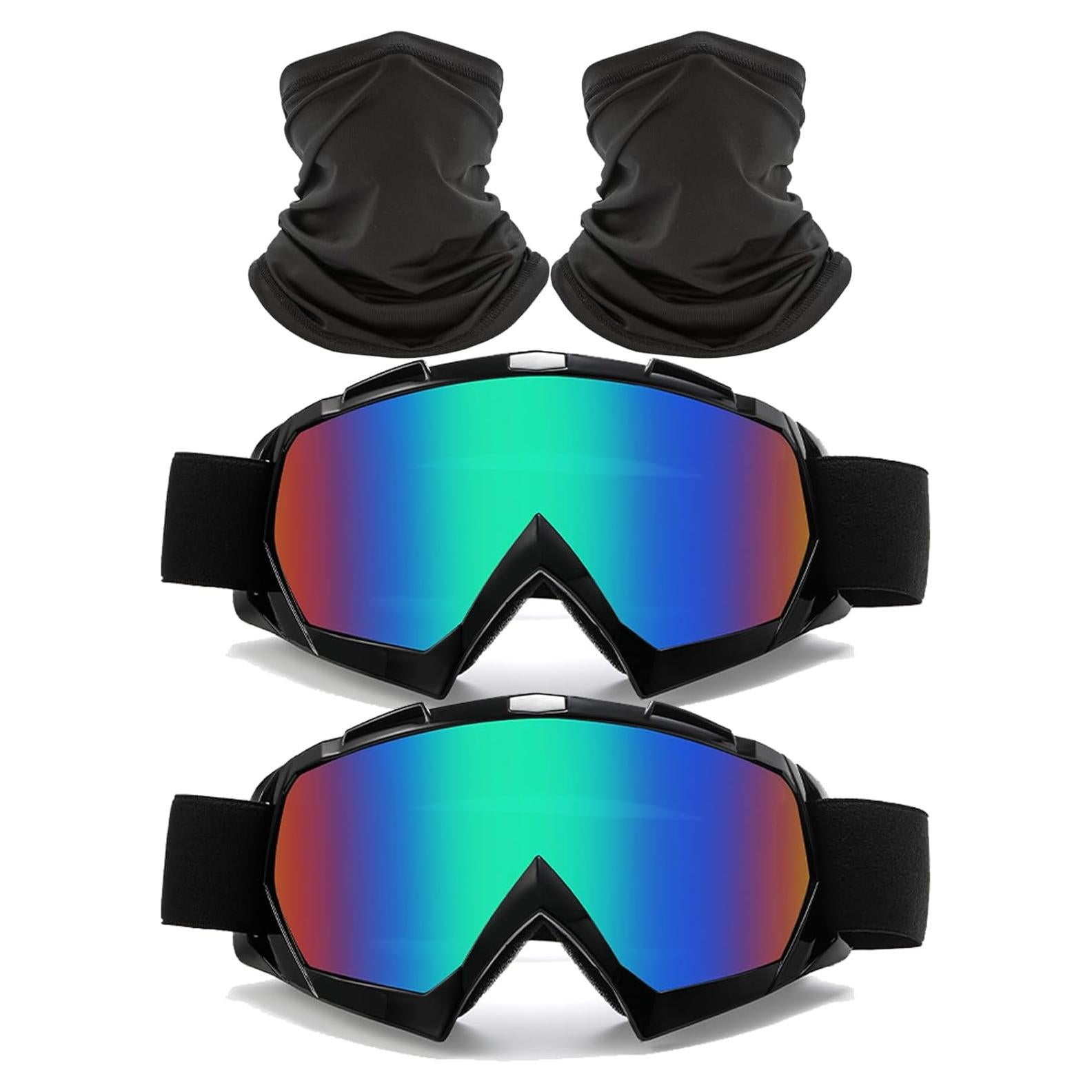 Gafas de Motocross Immoono 2 Pcs con Gaiter para Adultos