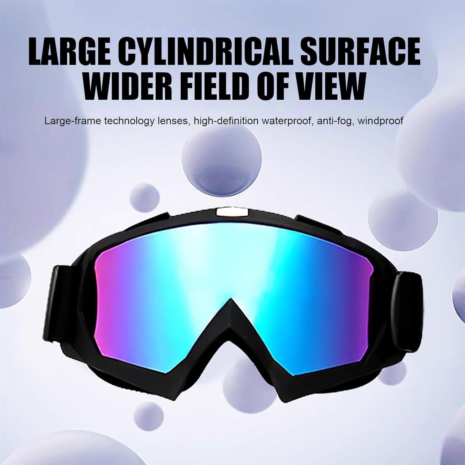 Gafas de Motocross Immoono 2 Pcs con Gaiter para Adultos