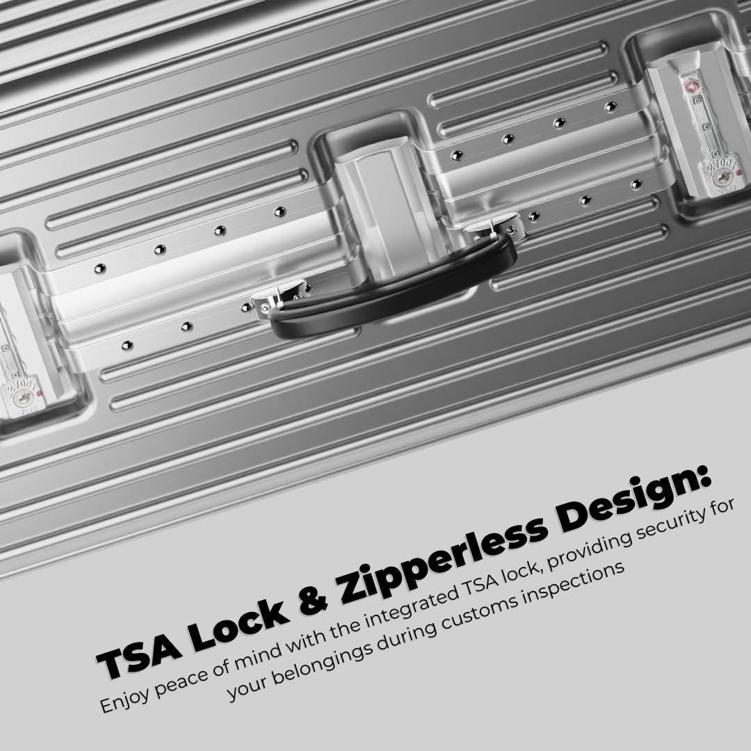 Maleta KARGO 29" Policarbonato con Cerradura TSA Plata