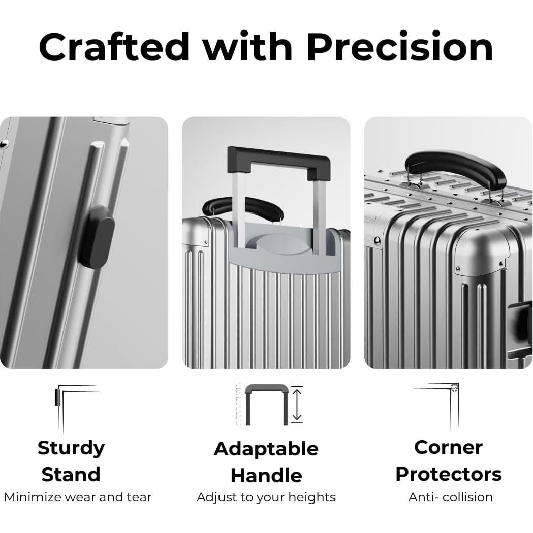 Maleta KARGO 29" Policarbonato con Cerradura TSA Plata