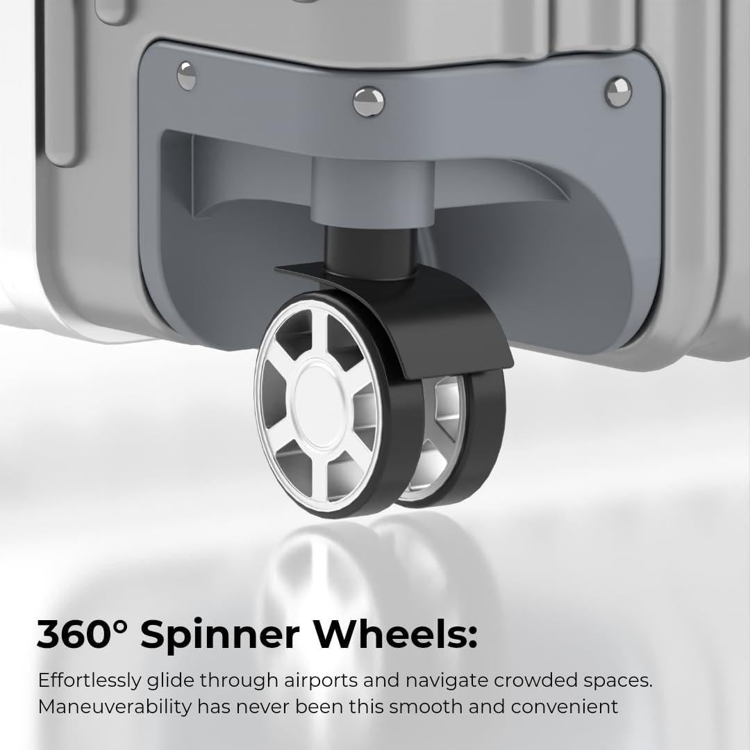 Maleta KARGO 29" Policarbonato con Cerradura TSA Plata
