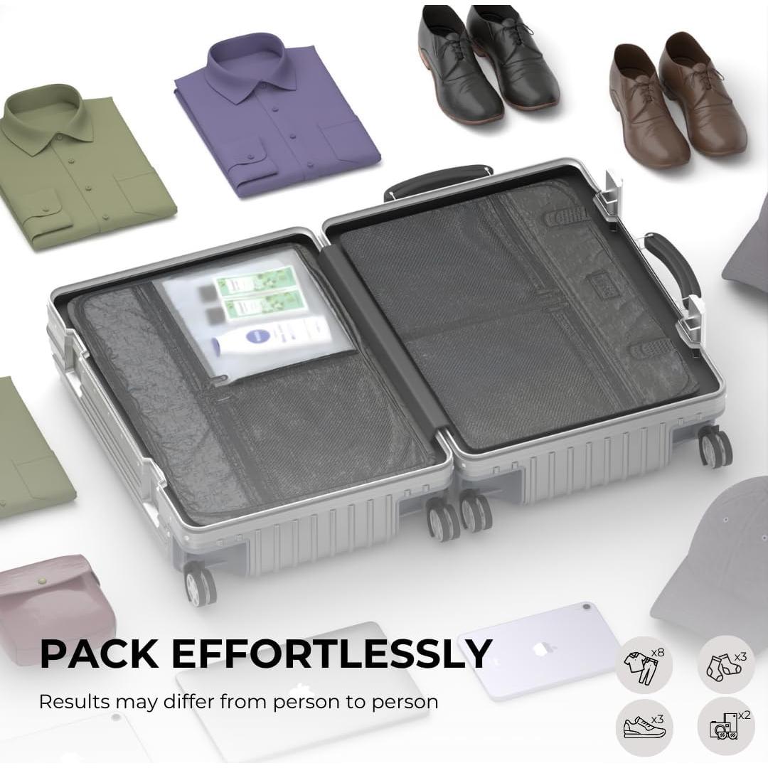 Maleta KARGO 29" Policarbonato con Cerradura TSA Plata