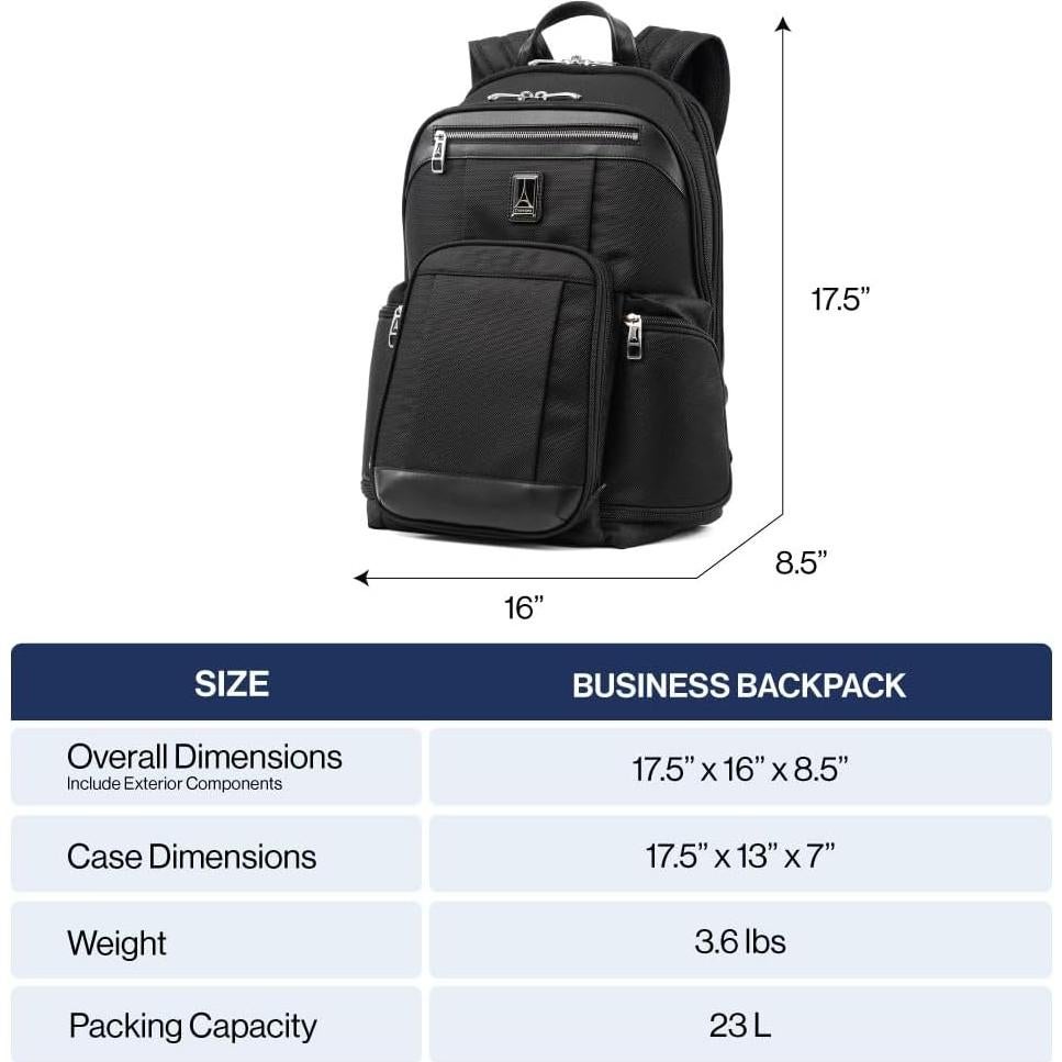 Mochila de Negocios Travelpro Platinum Elite 17.5" Negro