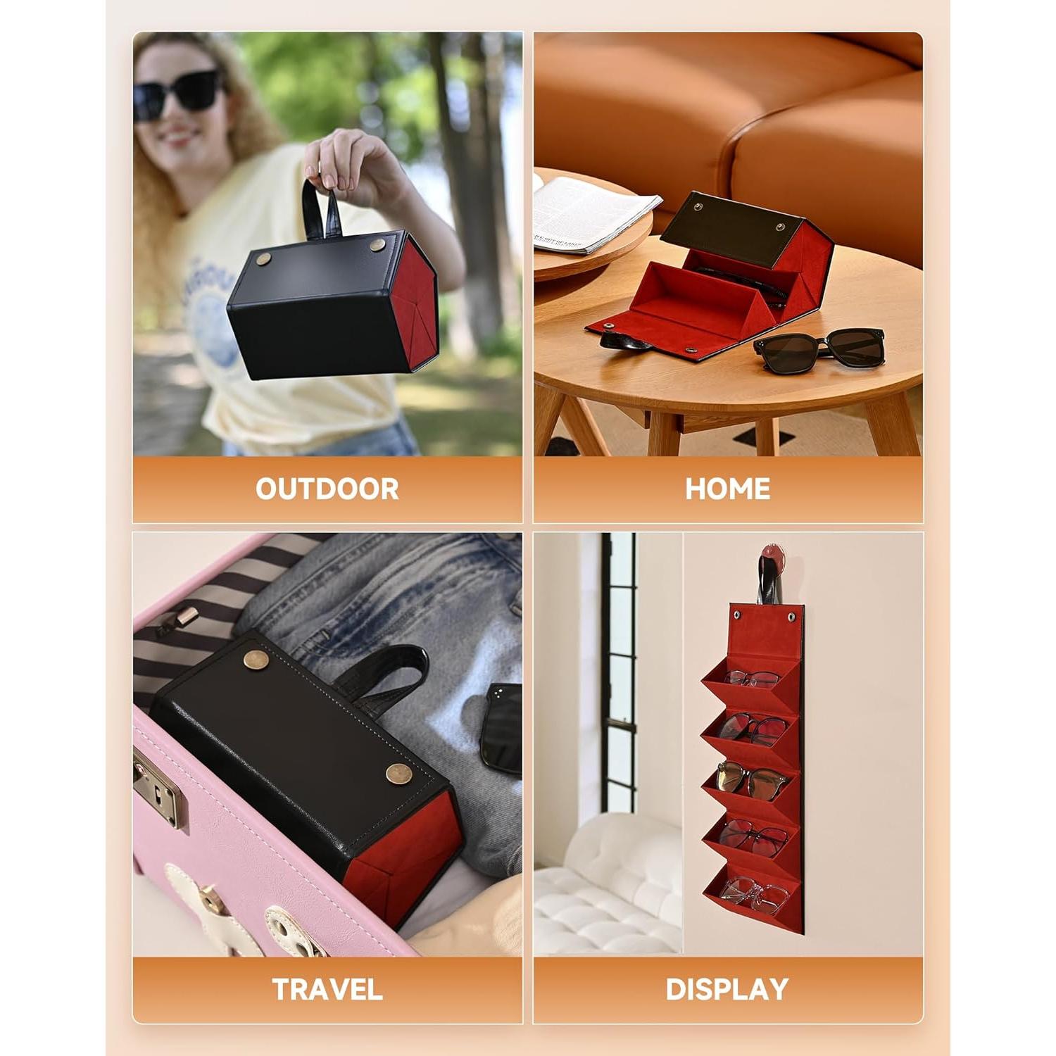 Estuche Organizador de Gafas CO-Z Plegable 5 Compartimentos