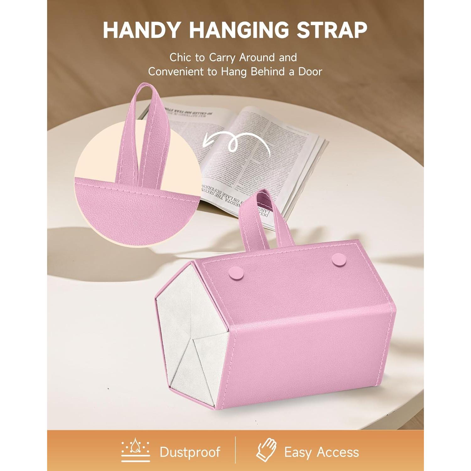 Organizador de Gafas CO-Z Plegable 5 Compartimentos Rosa