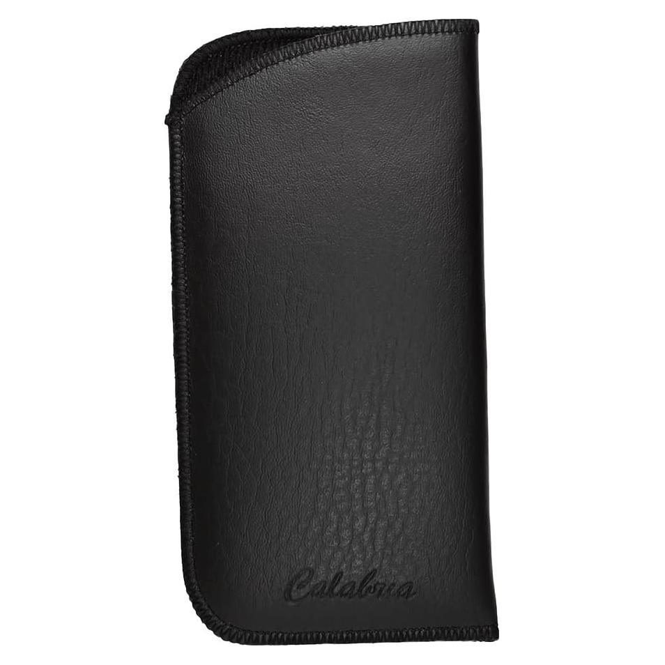 Funda para Gafas Calabria Soft | Cuero Sintético | Negro