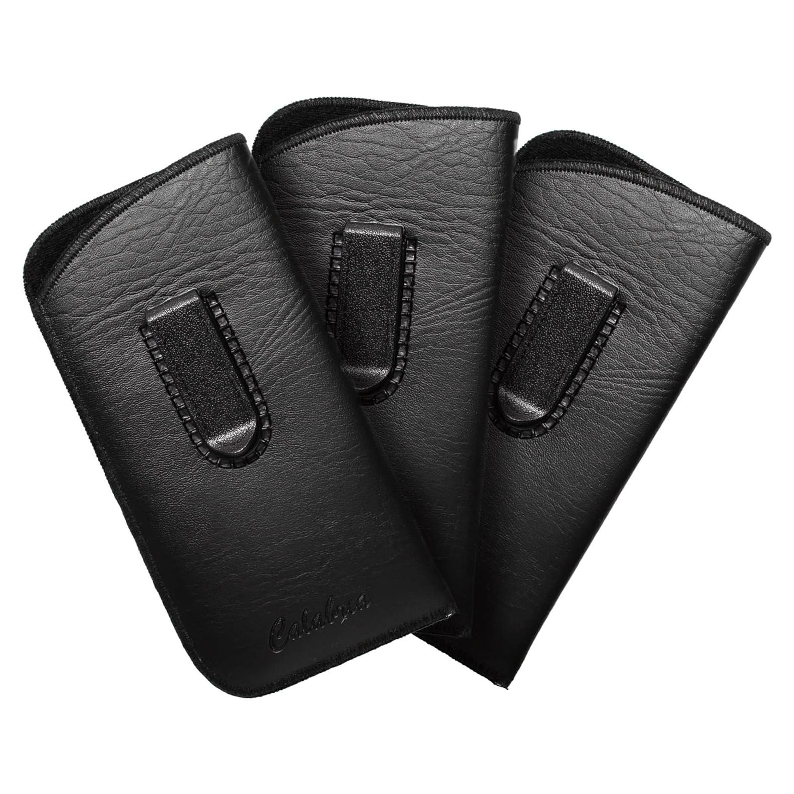 Funda Vertical Gafas Calabria Soft Slip-In Negro 3 Piezas