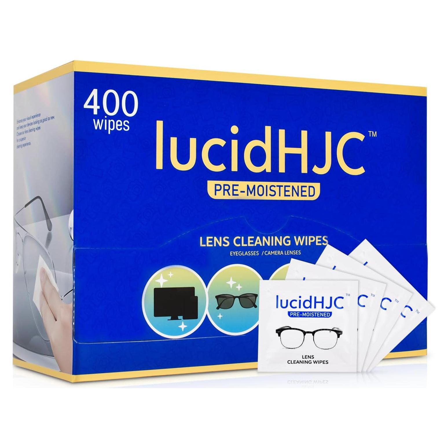 Toallitas de limpieza Lucidhjc 400 unidades para lentes y pantallas