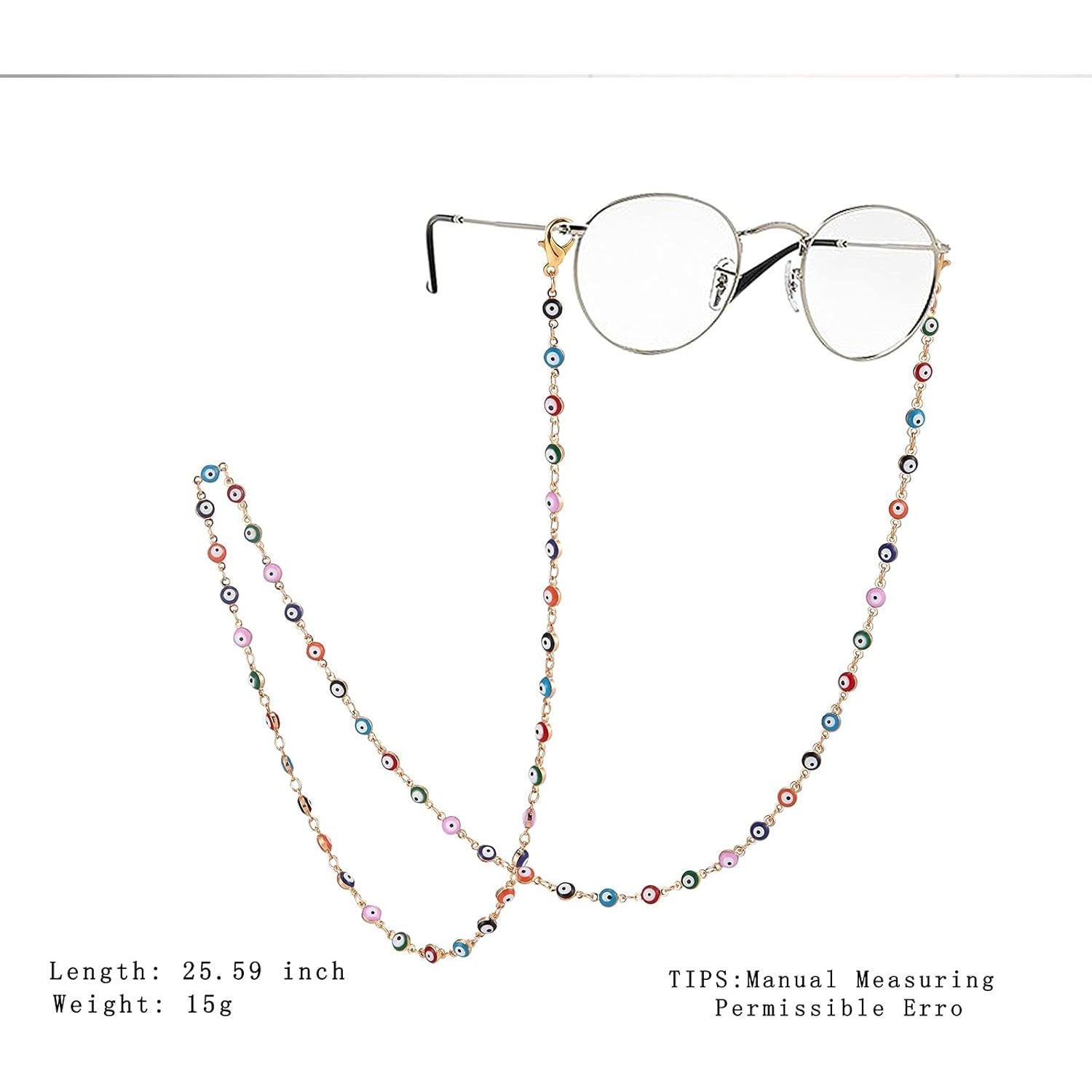 Cadena para Gafas Malvadas - 76 cm - Diseño Arcoíris