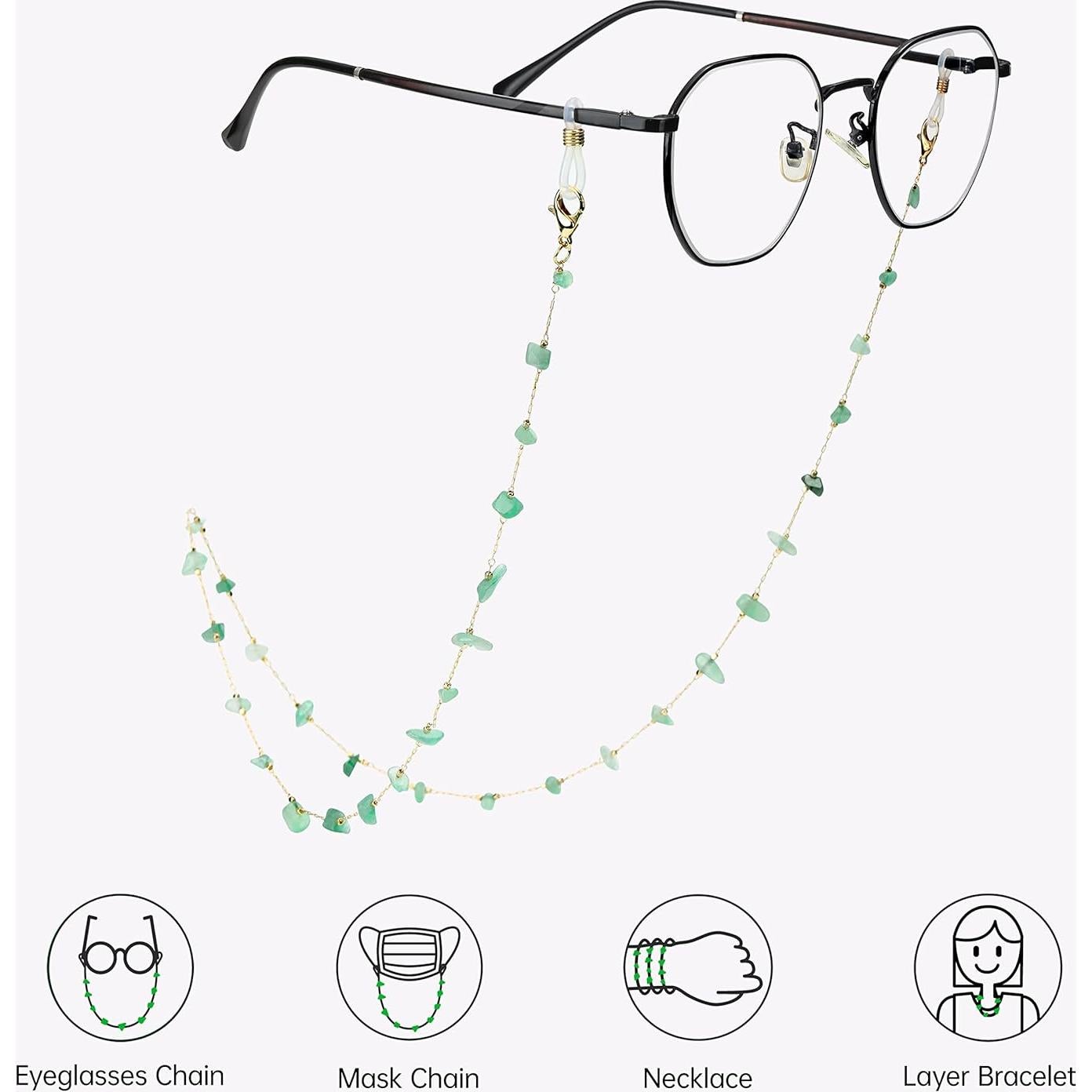 Cadena para Gafas de Sol y Lectura - 62 cm - Multicolor