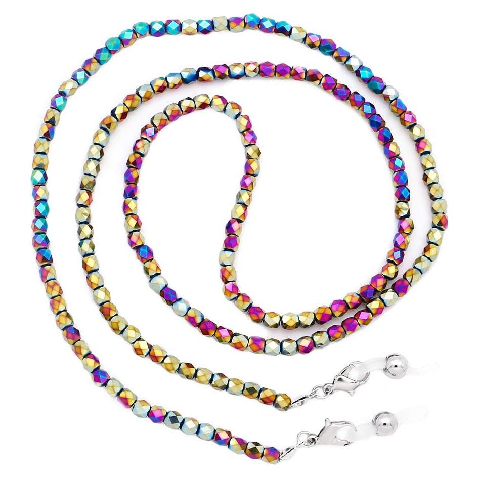 Cadena de Gafas KAI Colorida 70cm con Cuentas de Vidrio