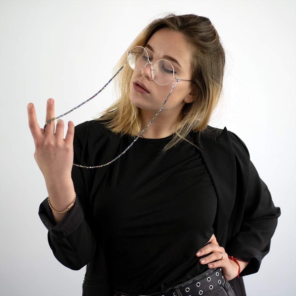 Cadena de Gafas KAI Colorida 70cm con Cuentas de Vidrio