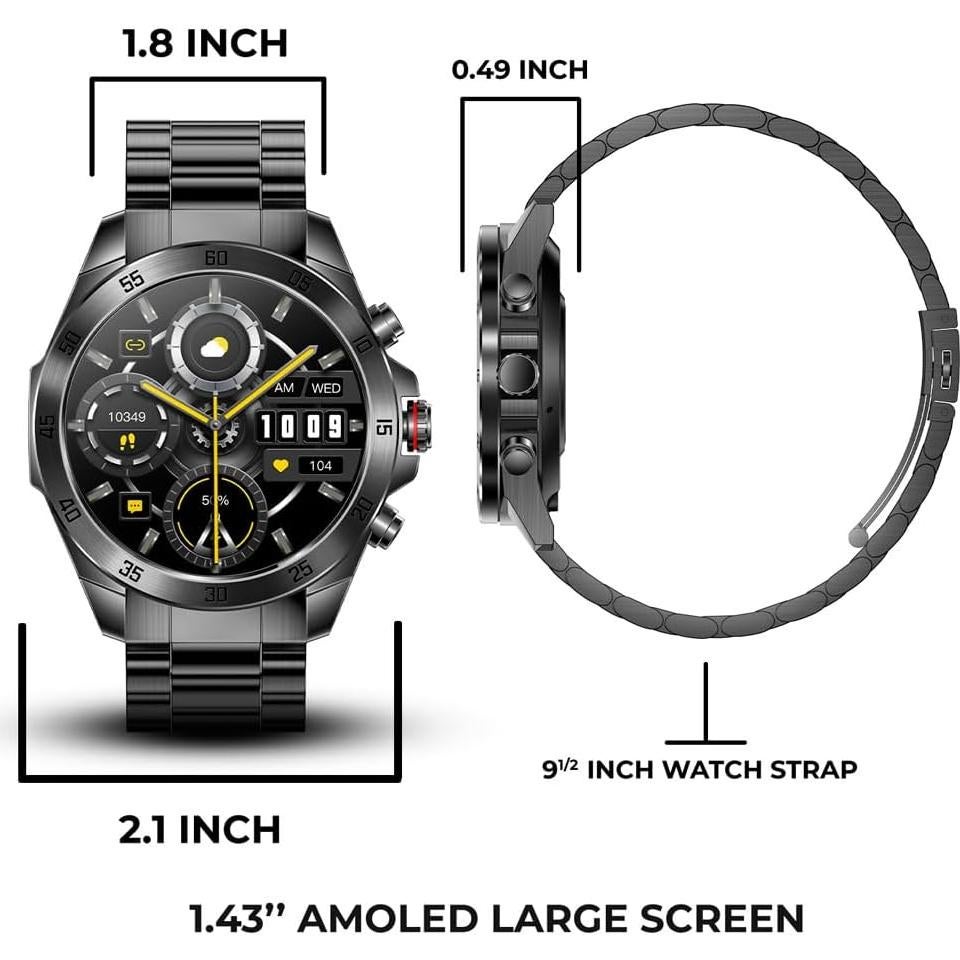 Reloj Inteligente Militar AlphaGear Commander 1.43" AMOLED