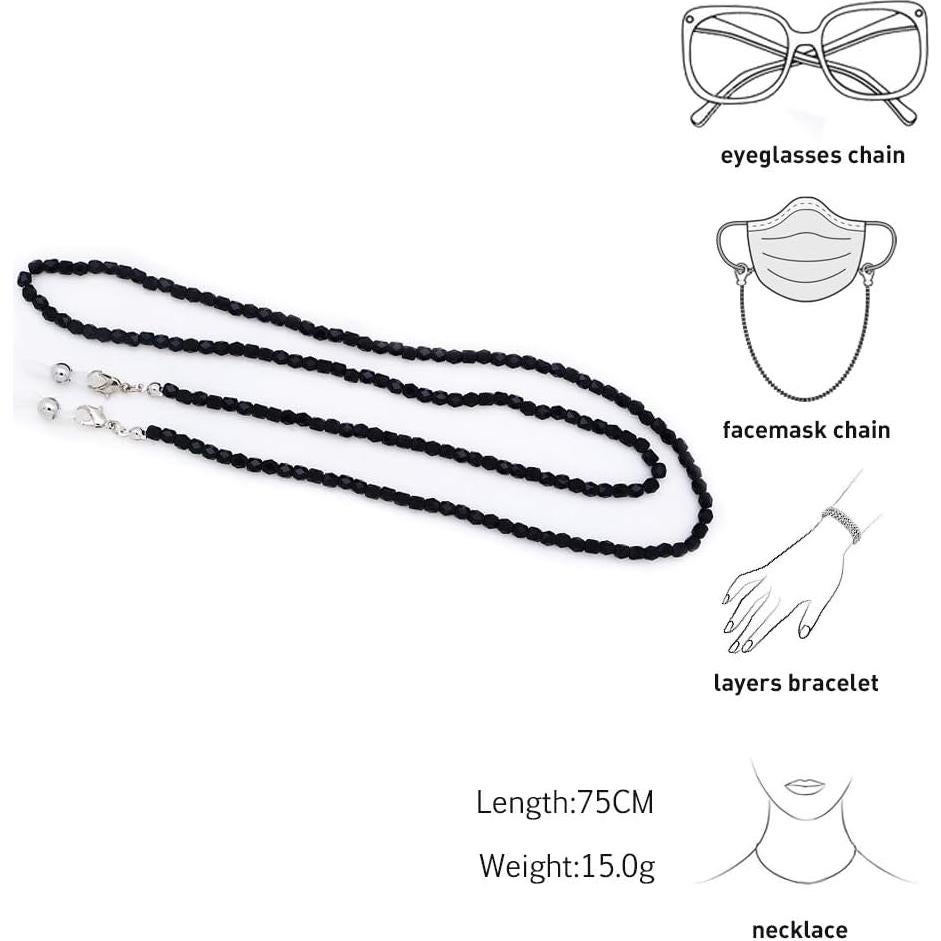 Cadena de Gafas KAI 70cm Perlas de Moda para Mujeres