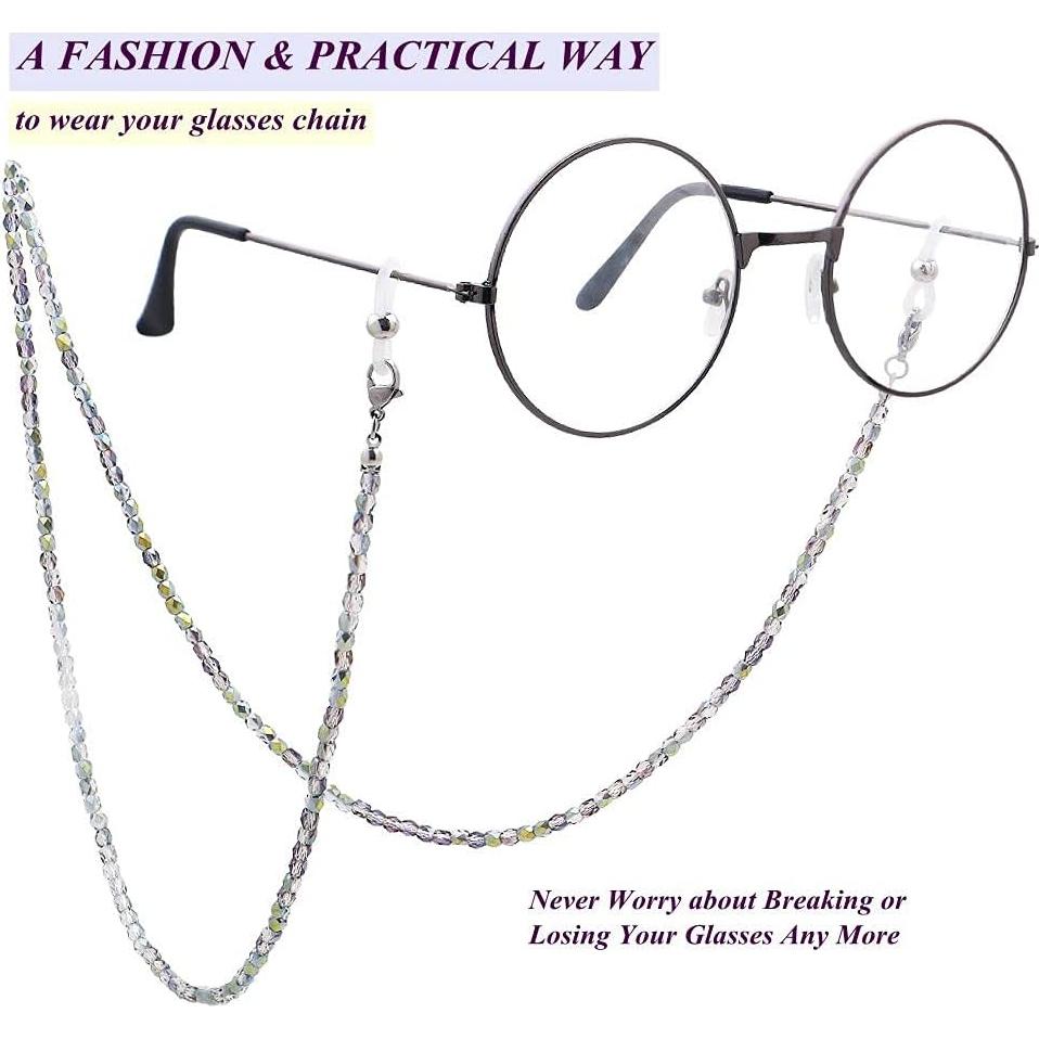 Cadena de Gafas KAI Top 70cm Perlas Coloridas Ajustable