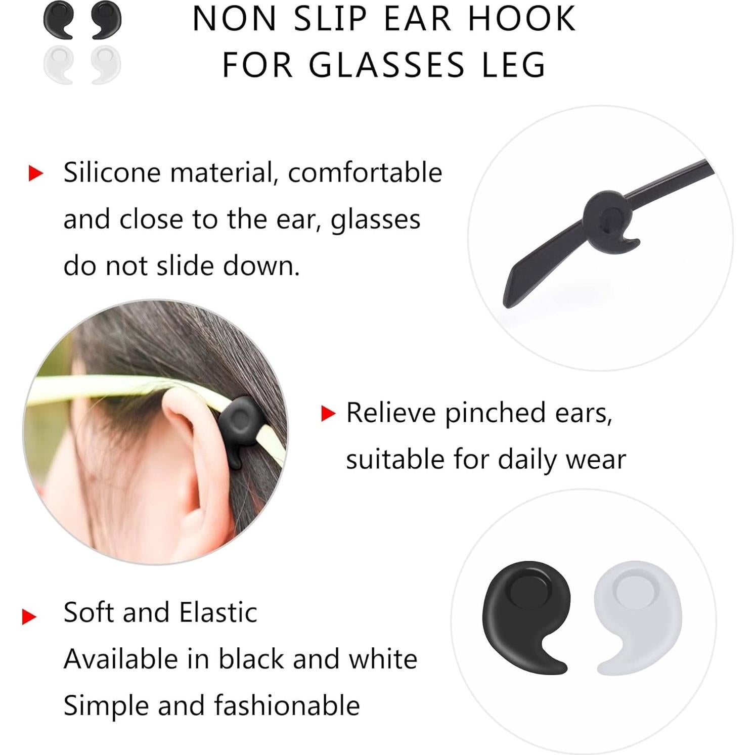 Clip de Oído Silicona Antideslizante SooGree 16 Pares