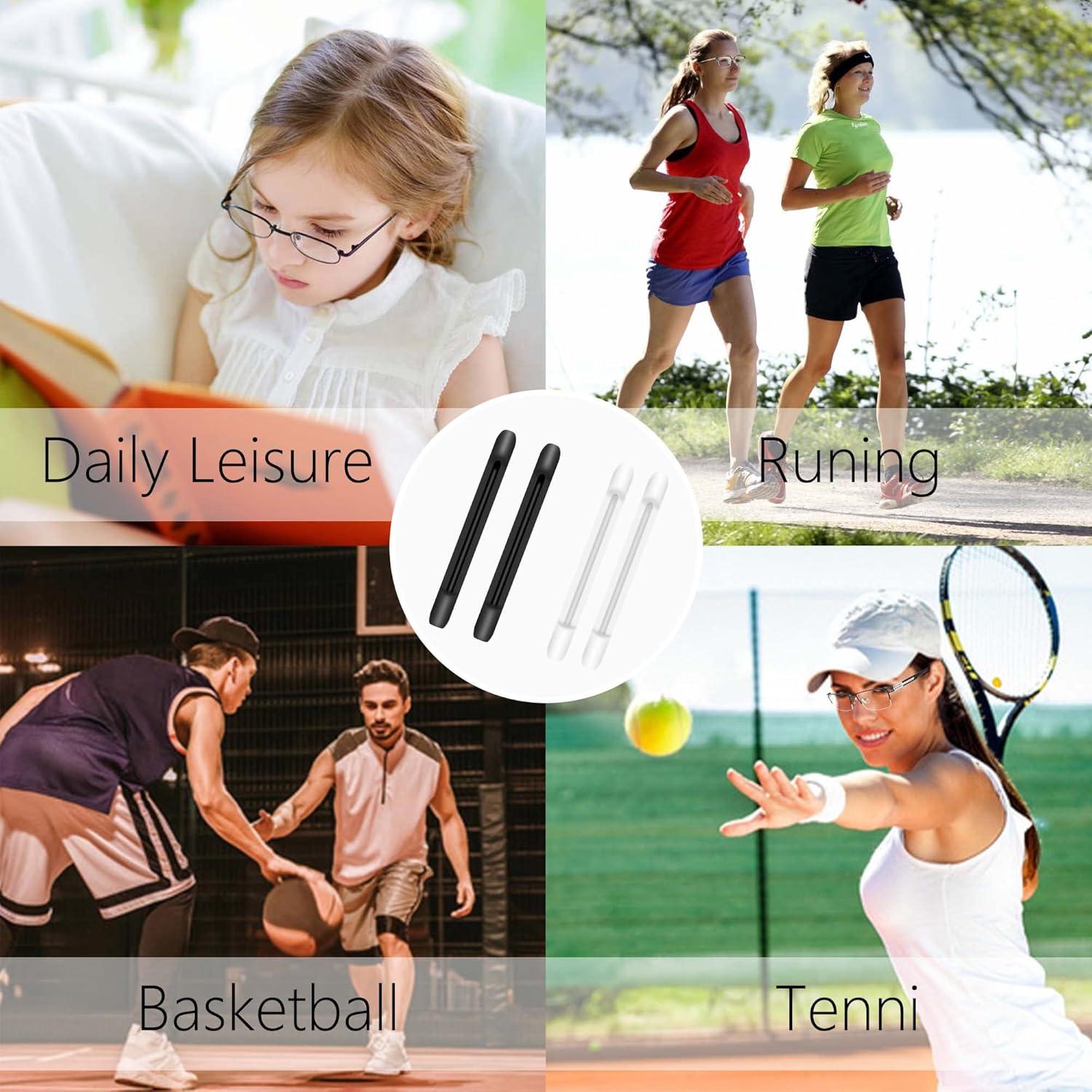 16 Fundas de Silicona para Patas de Gafas - Antideslizantes