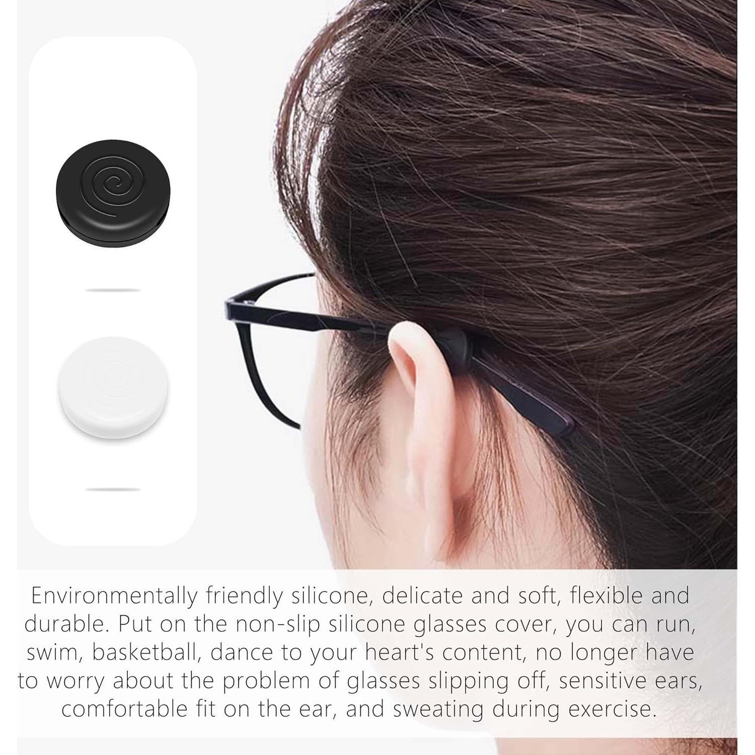 16 Pares de Clips de Silicona Antideslizantes para Gafas