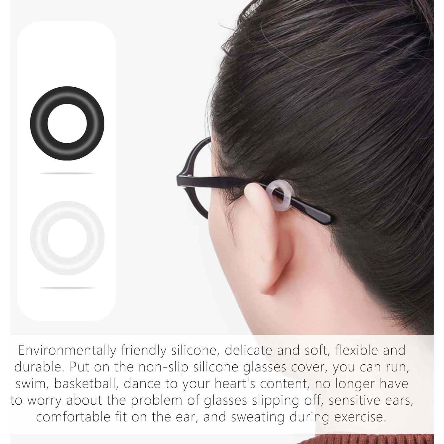 16 Pares de Clips de Silicona Antideslizantes para Gafas