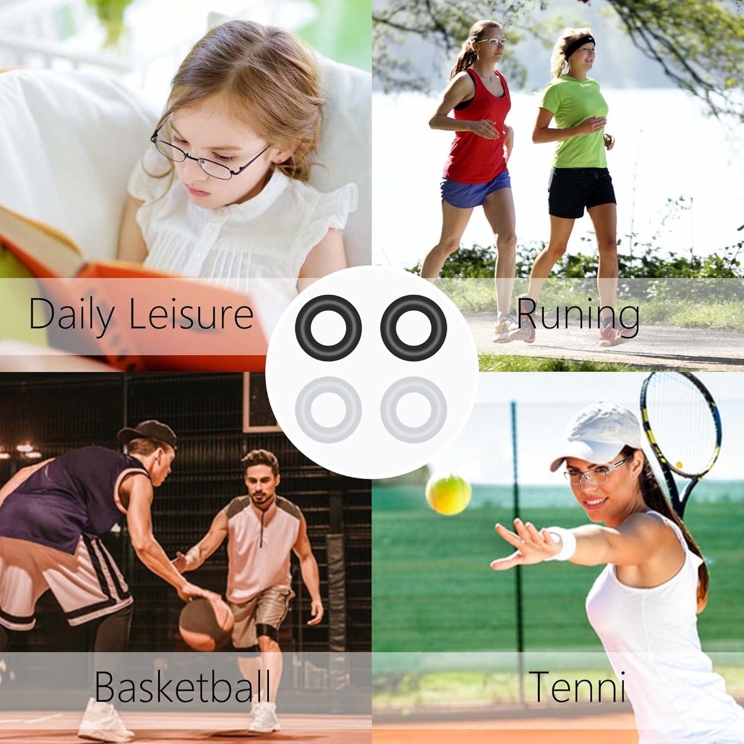 16 Pares de Clips de Silicona Antideslizantes para Gafas