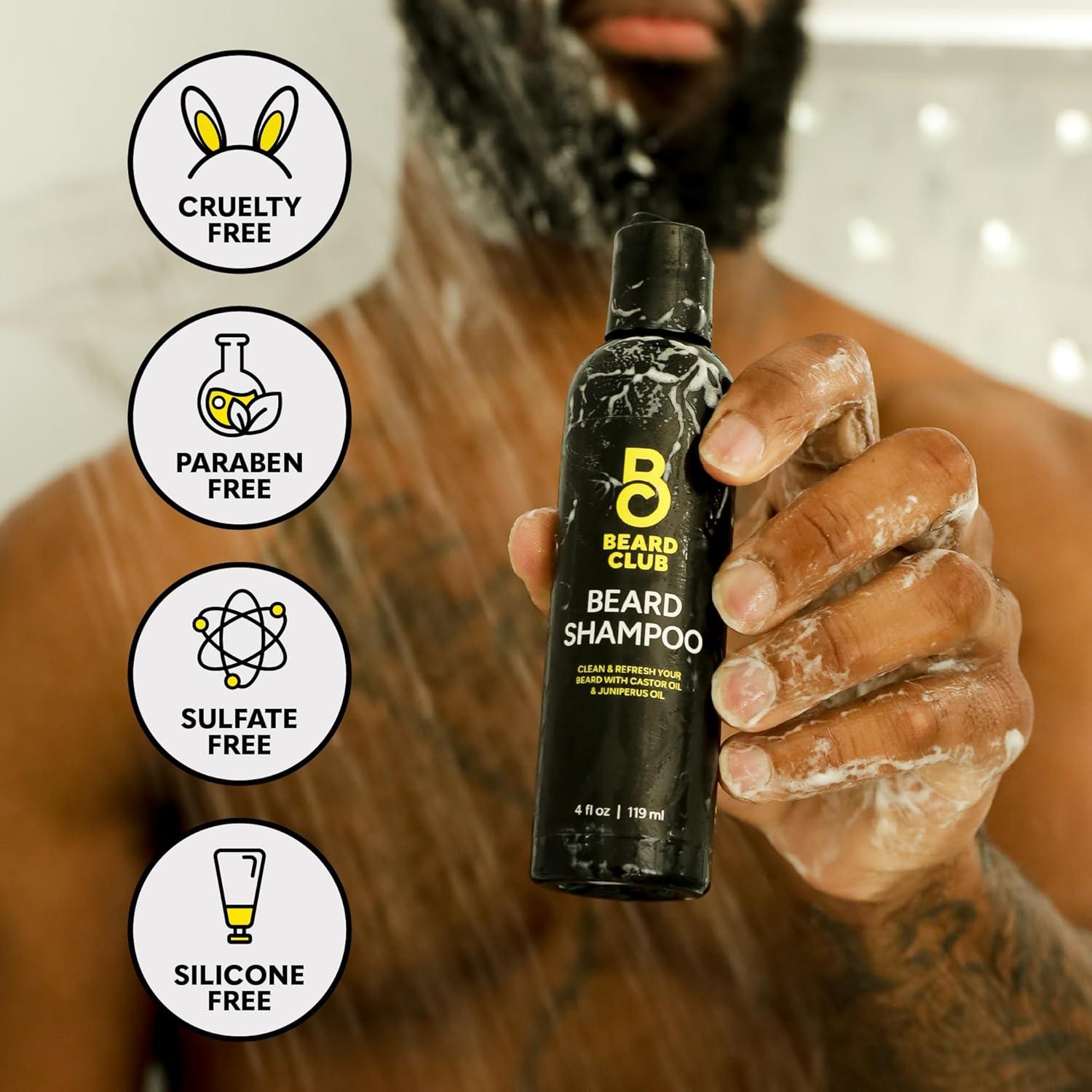 Kit Crecimiento Barba The Beard Club - Rodillo, Aceite, Champú