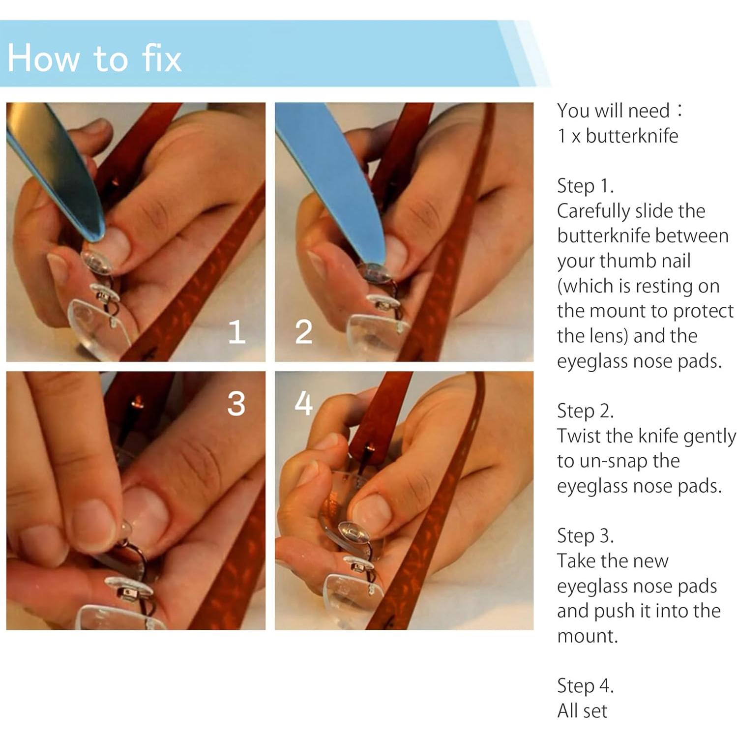 Almohadillas para Nariz de Gafas Mingbuy 16 Piezas Antideslizantes