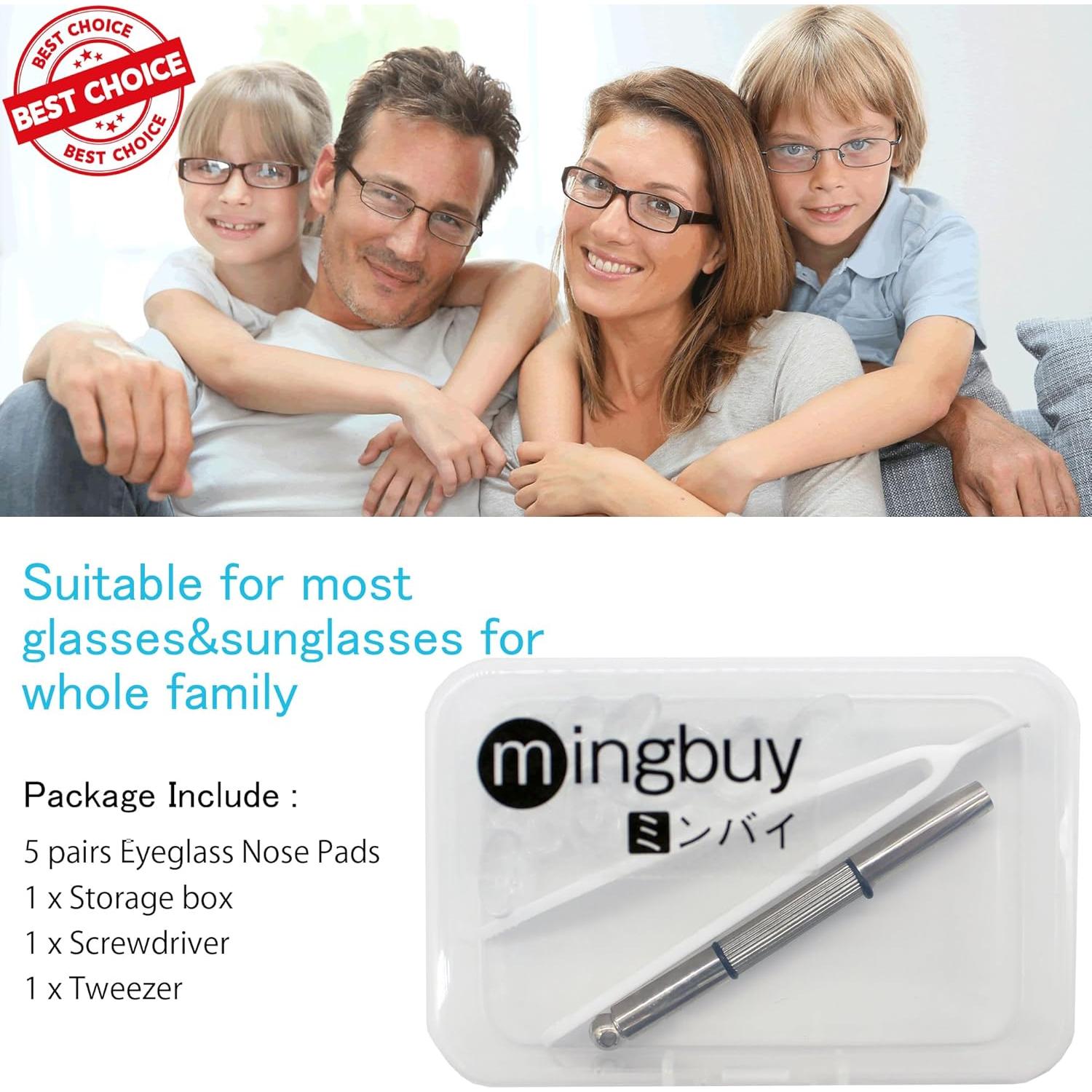 Almohadillas para nariz de gafas Mingbuy 16 piezas antideslizantes