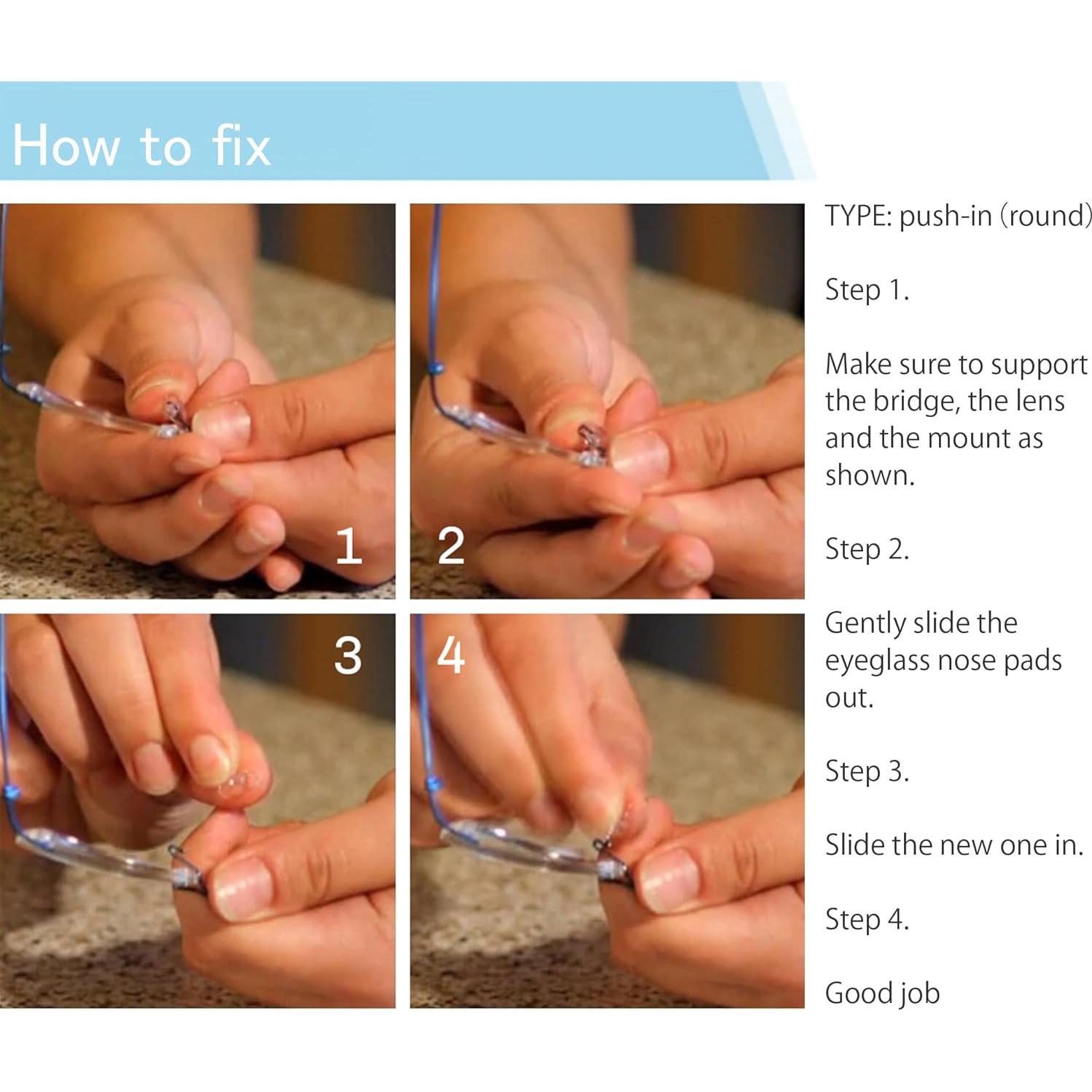 Almohadillas para nariz de gafas Mingbuy 16 piezas antideslizantes